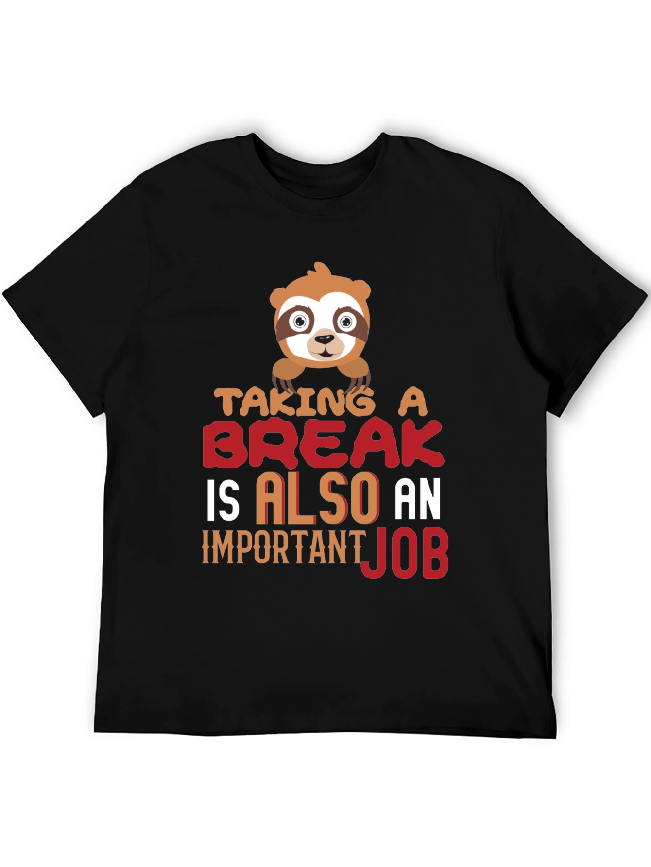 Taking a Break Sloth Graphic T-Shirt