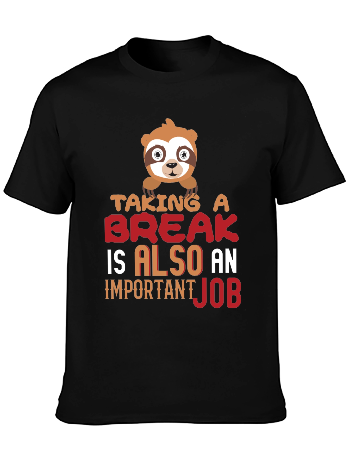 Taking a Break Sloth Graphic T-Shirt