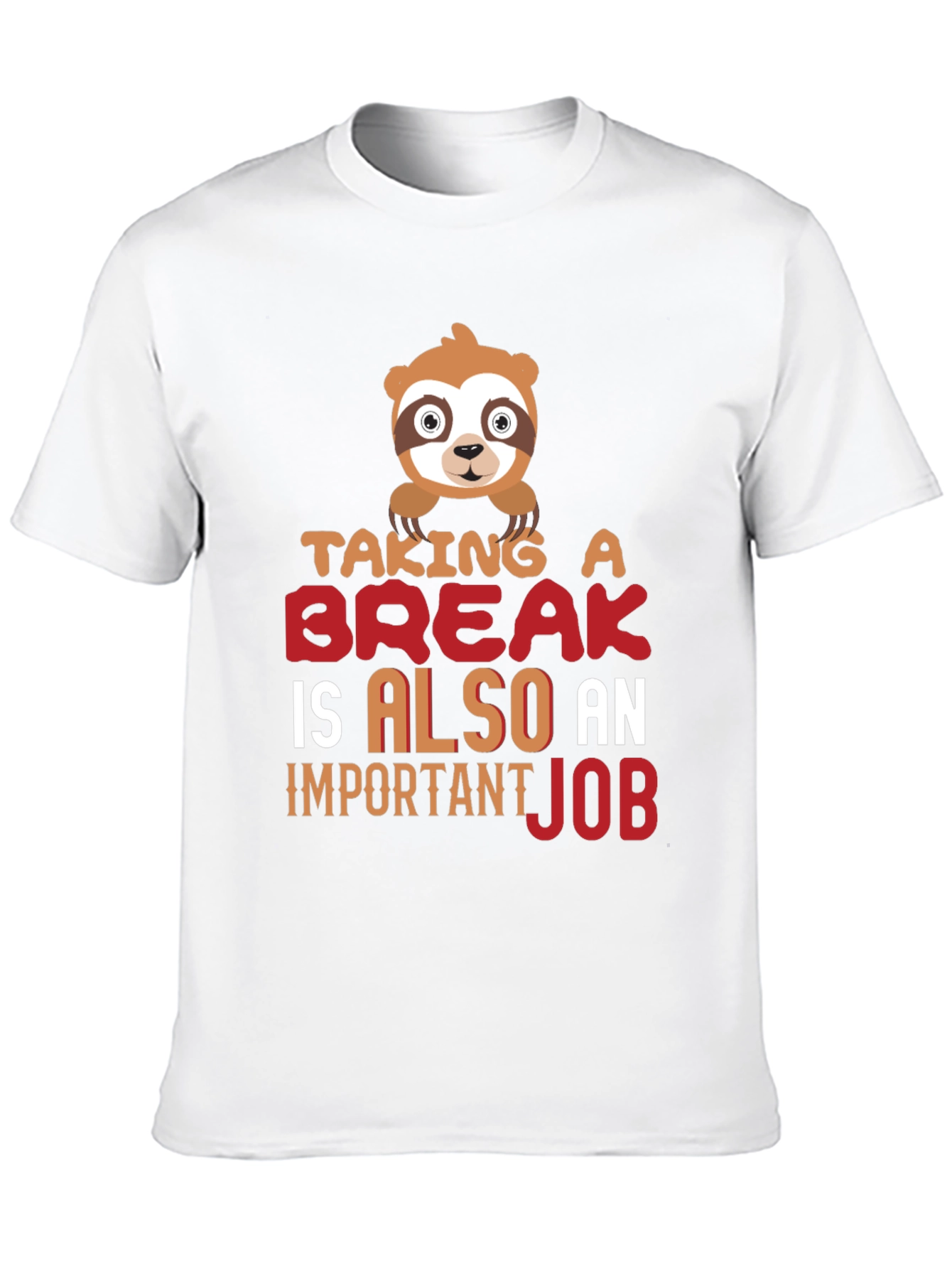 Taking a Break Sloth Graphic T-Shirt