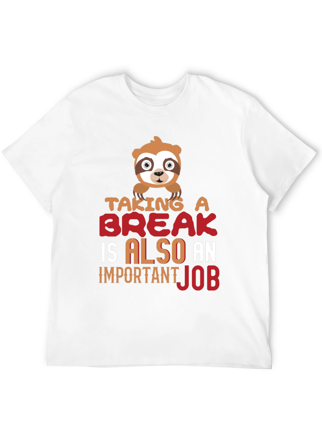 Taking a Break Sloth Graphic T-Shirt