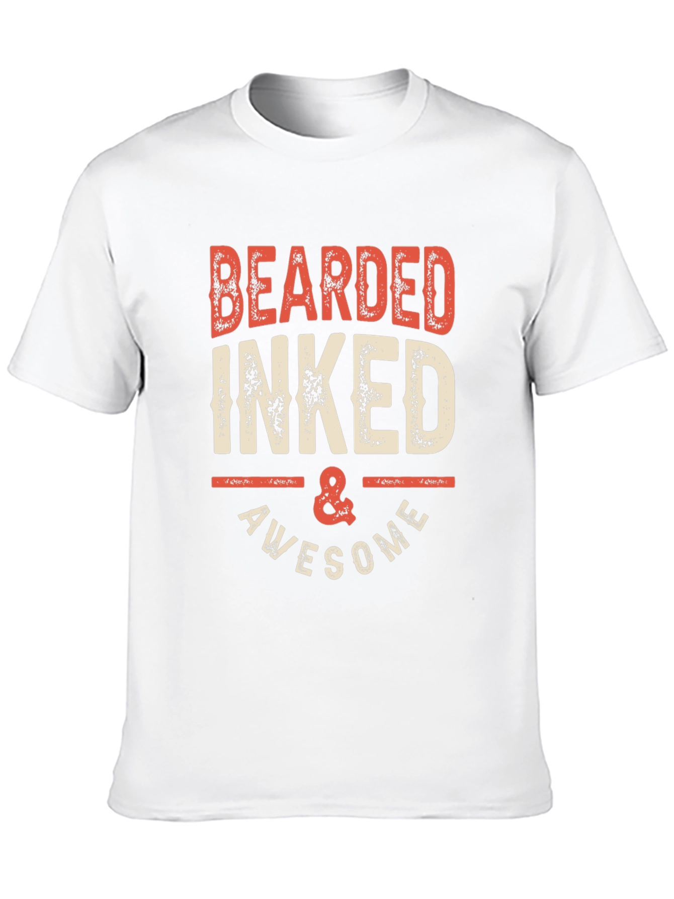Bearded Inked & Awesome Graphic Tee
