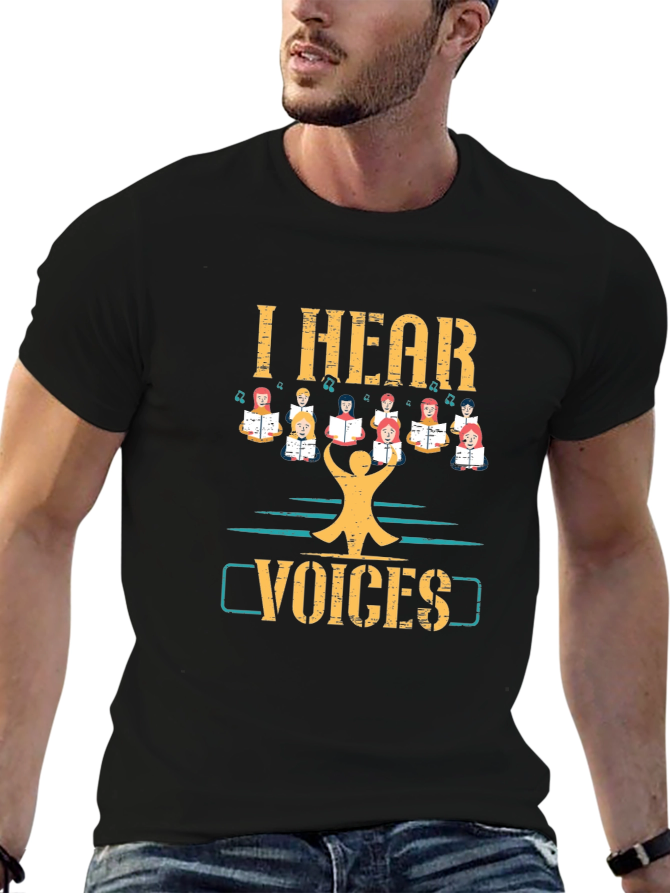 I Hear Voices T-Shirt Choir Singing Tee