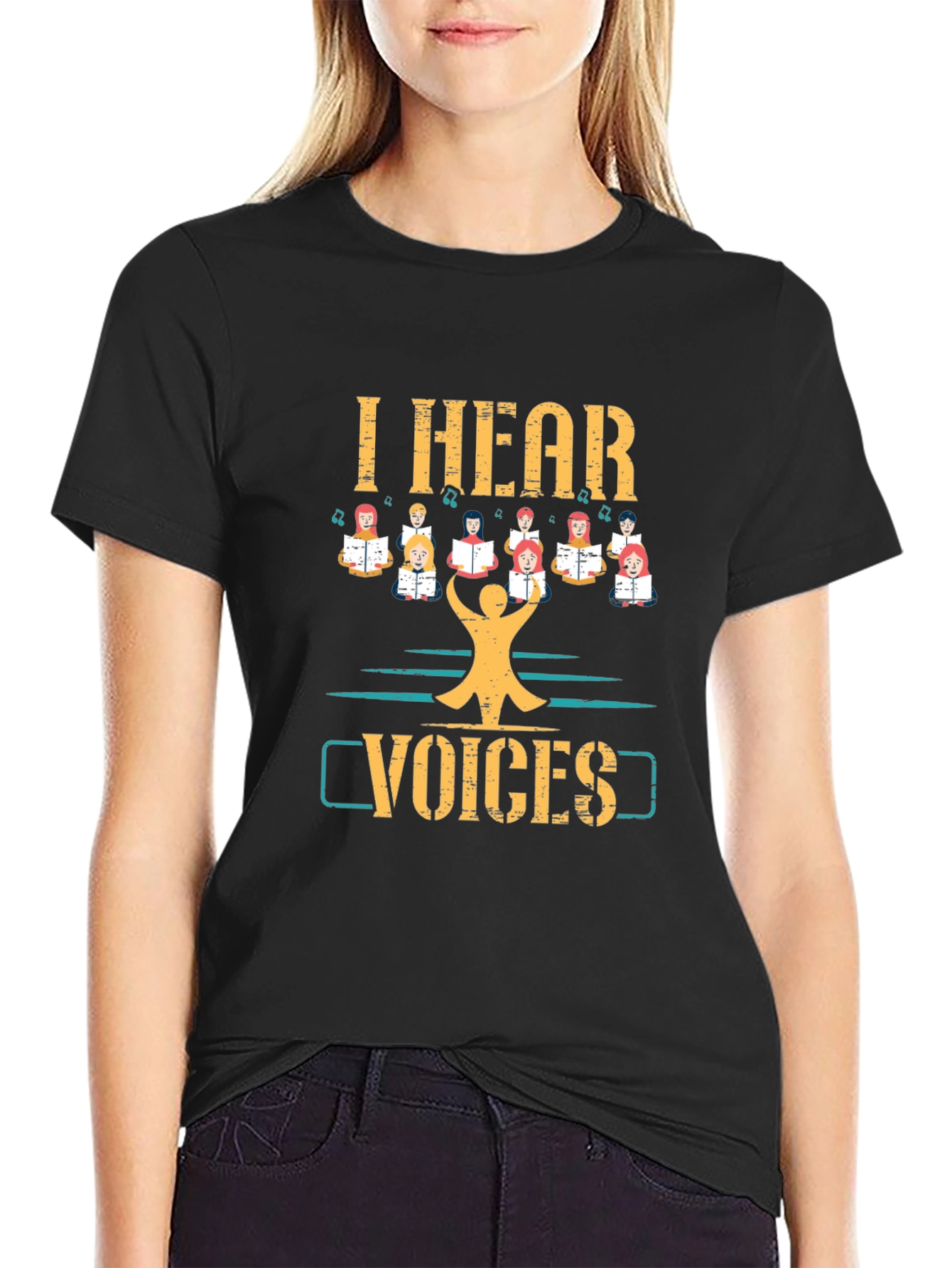 I Hear Voices T-Shirt Choir Singing Tee