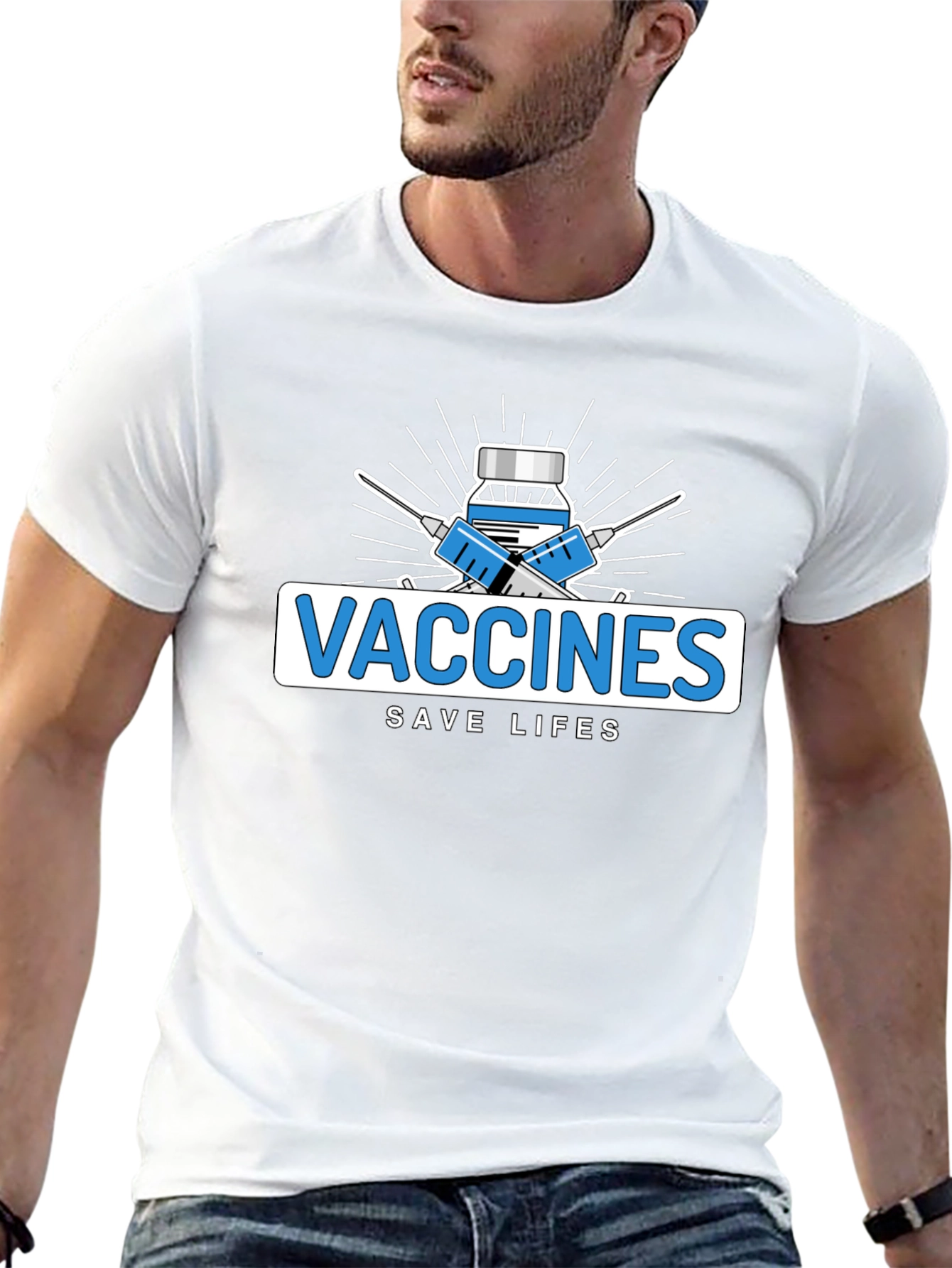 Vaccines Save Lives Graphic Tee - Unisex
