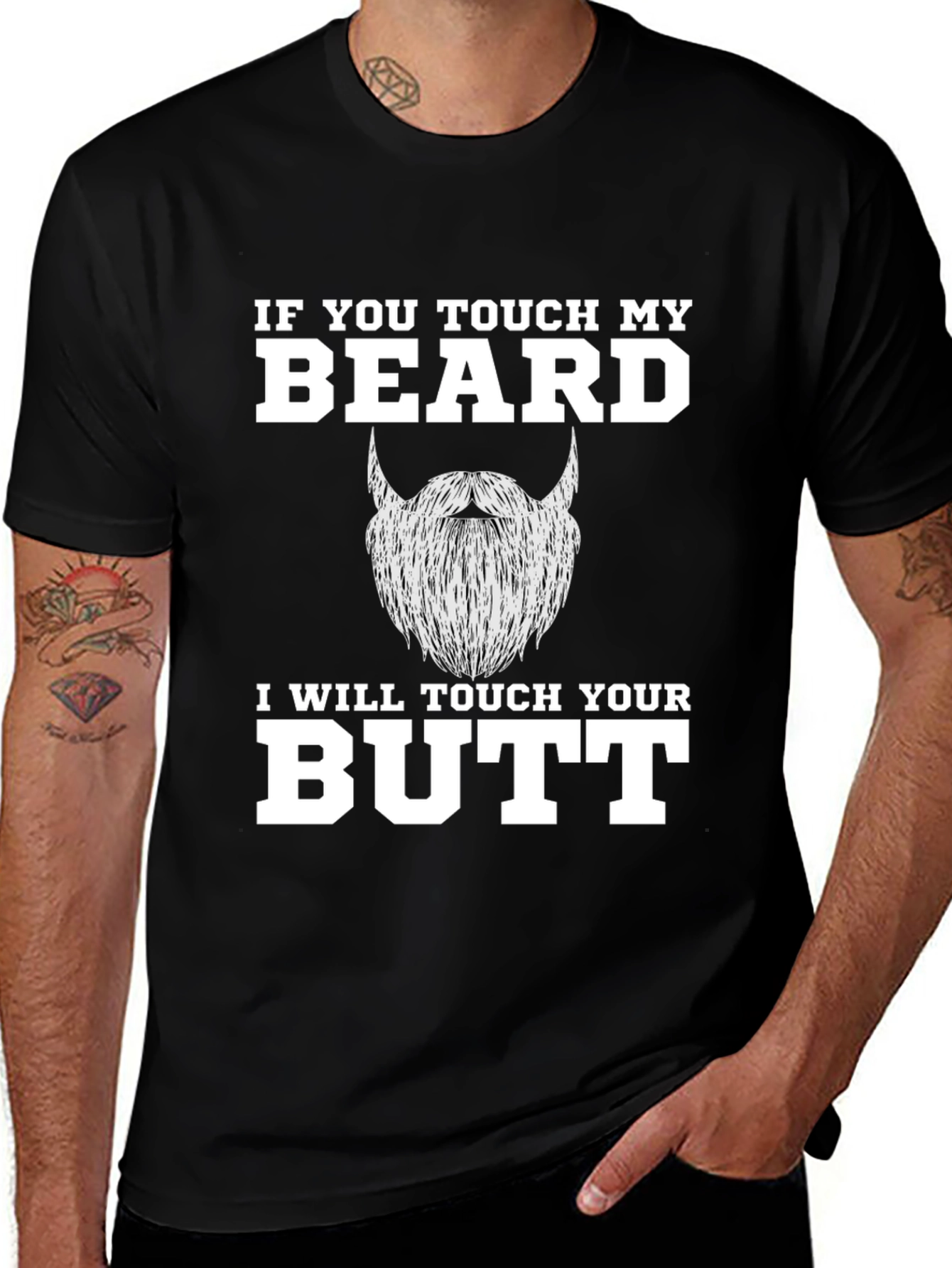 Funny Beard T-Shirt - If You Touch My Beard!