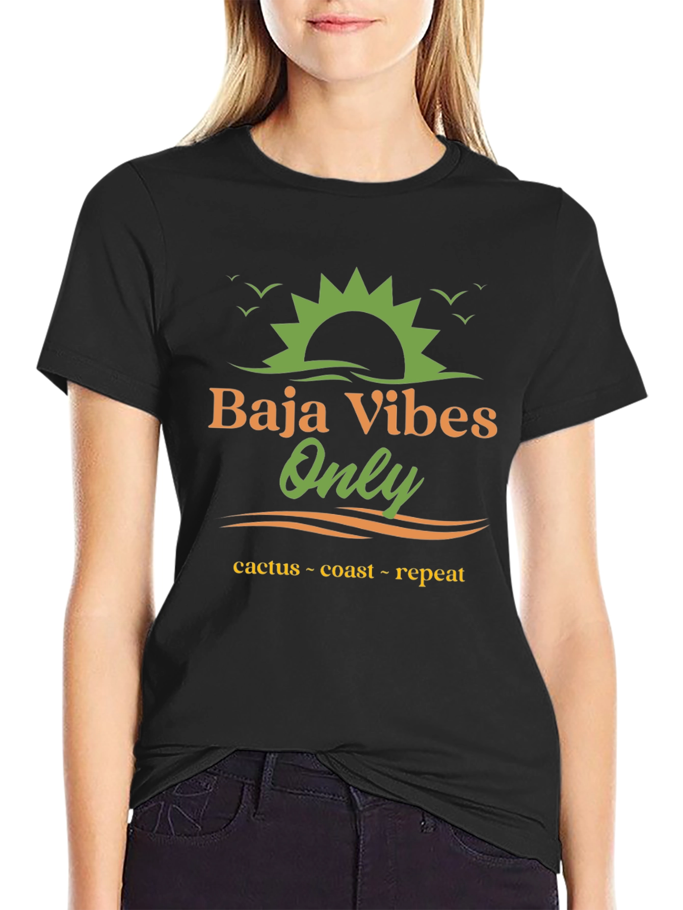 Baja Vibes Only Graphic Tee - Cactus Coast Repeat