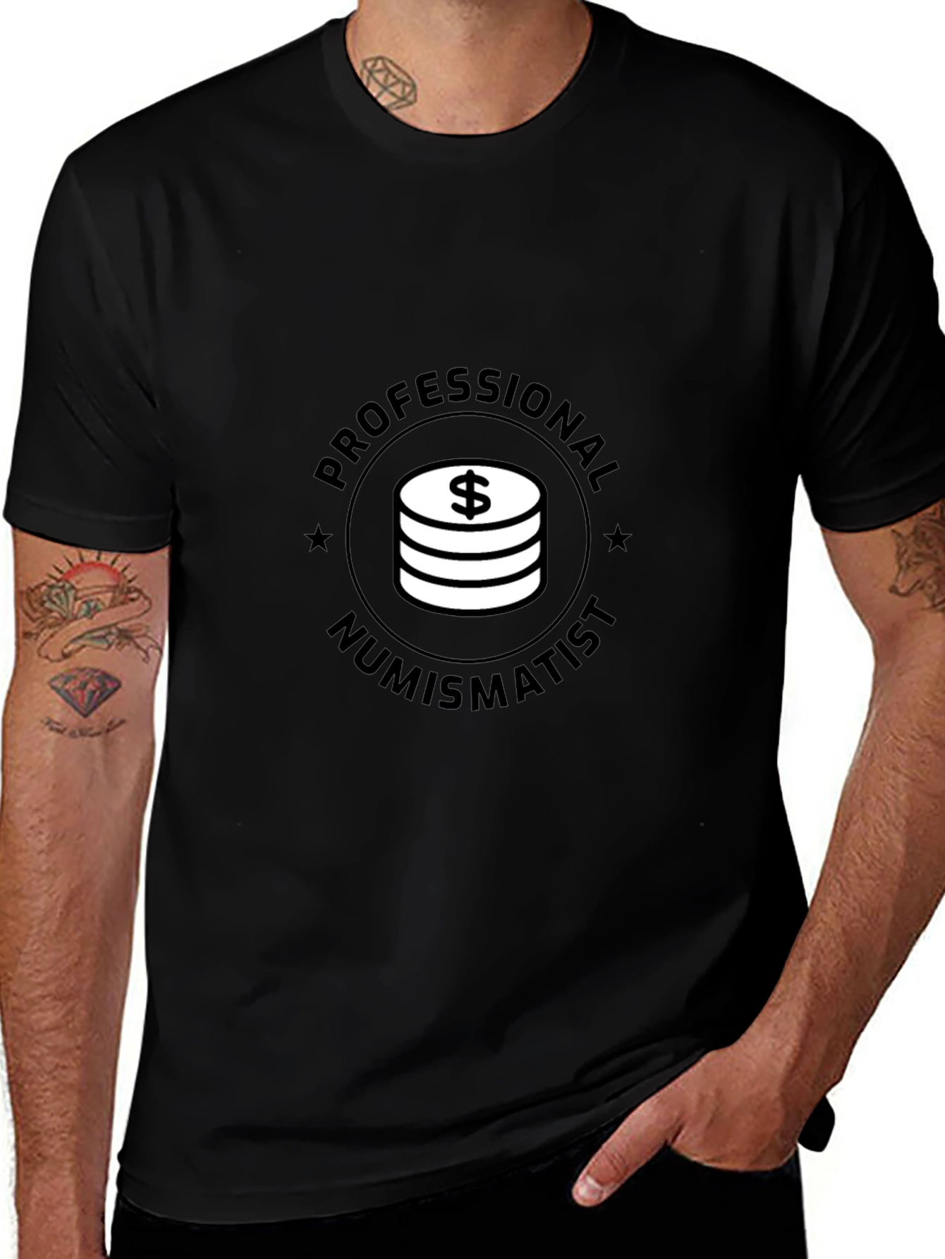 Professional Numismatist Black T-Shirt