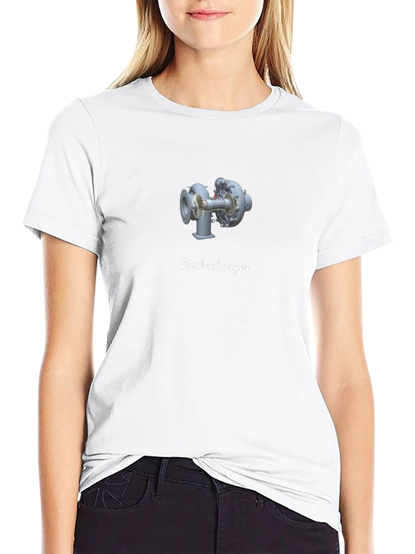 Turbocharger Graphic Black T-Shirt