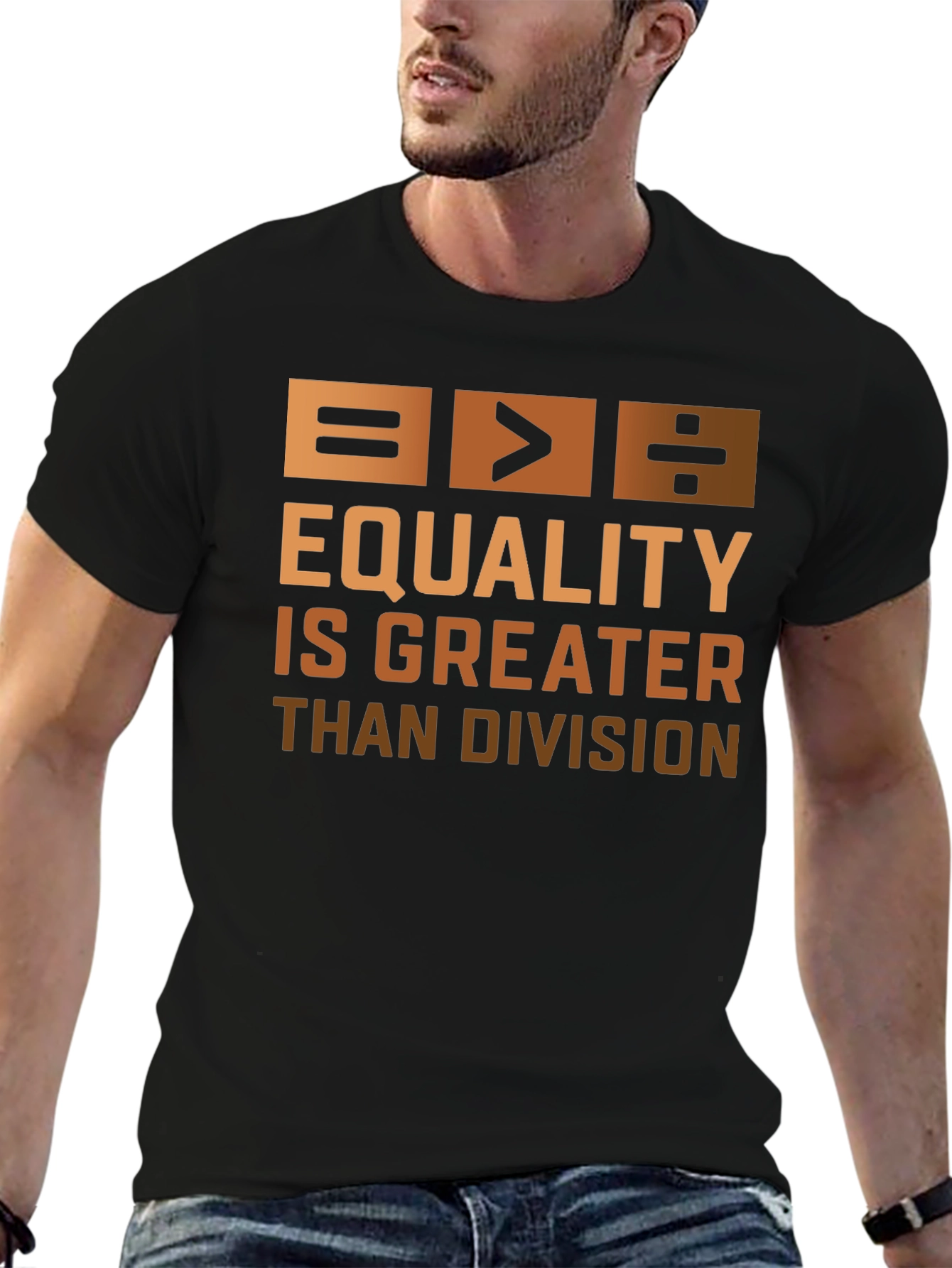 Equality is Greater Than Division Graphic T-Shirt