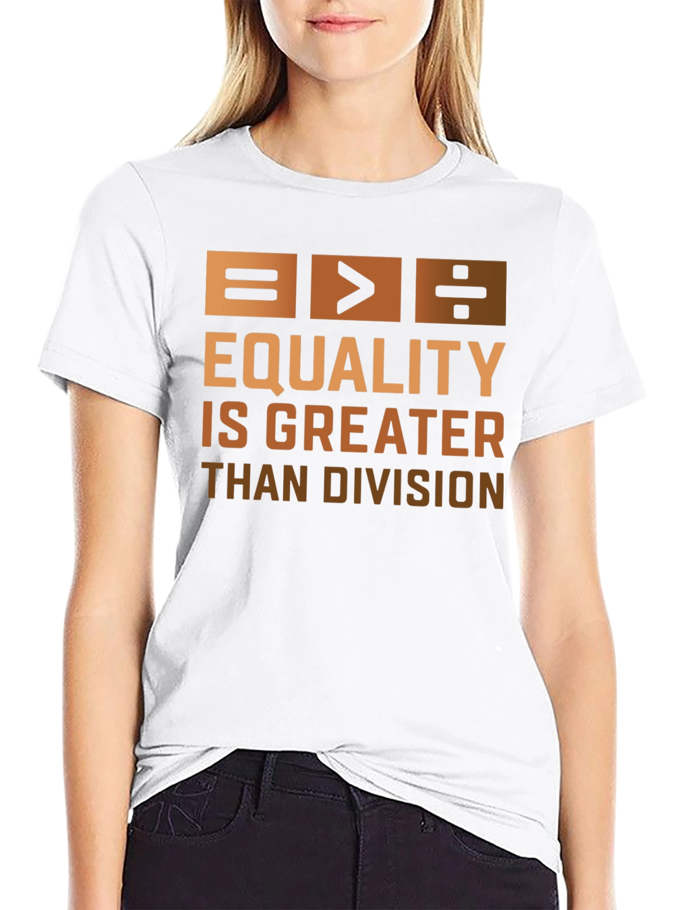 Equality is Greater Than Division Graphic T-Shirt