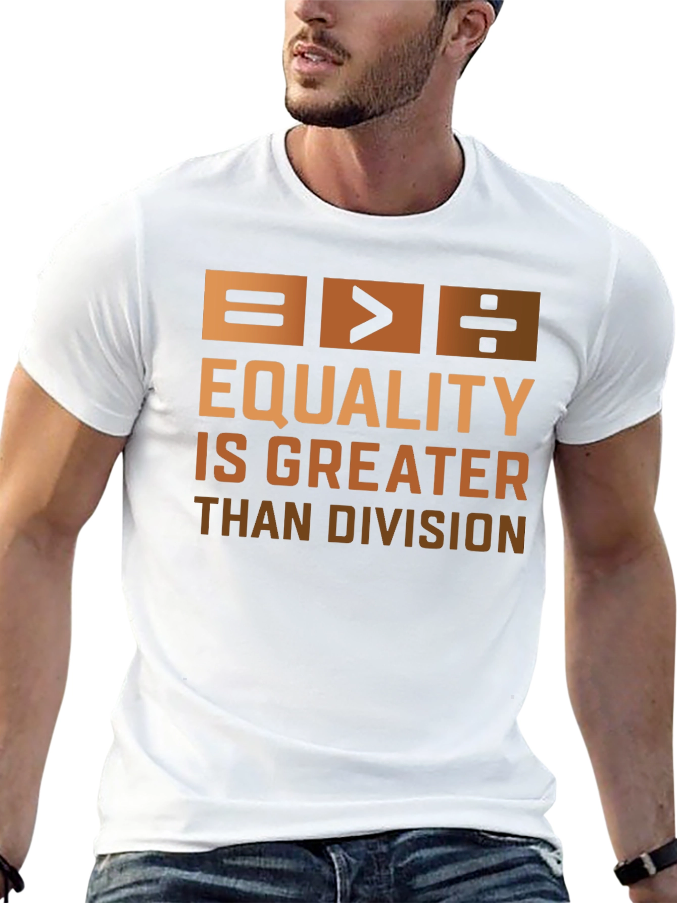 Equality is Greater Than Division Graphic T-Shirt