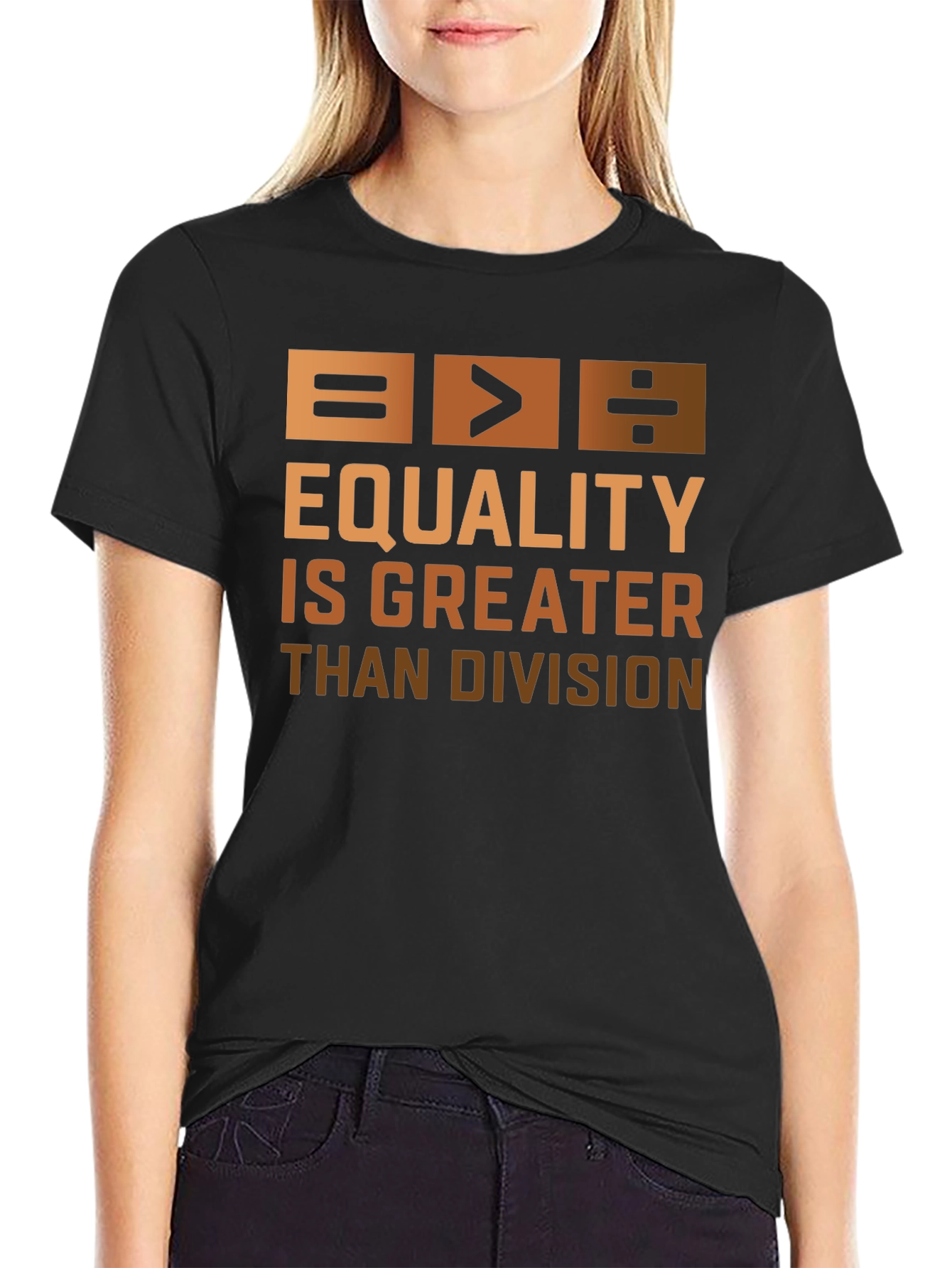 Equality is Greater Than Division Graphic T-Shirt
