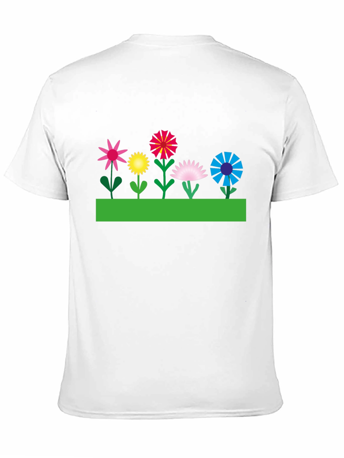Floral Graphic T-Shirt - Black Cotton Tee