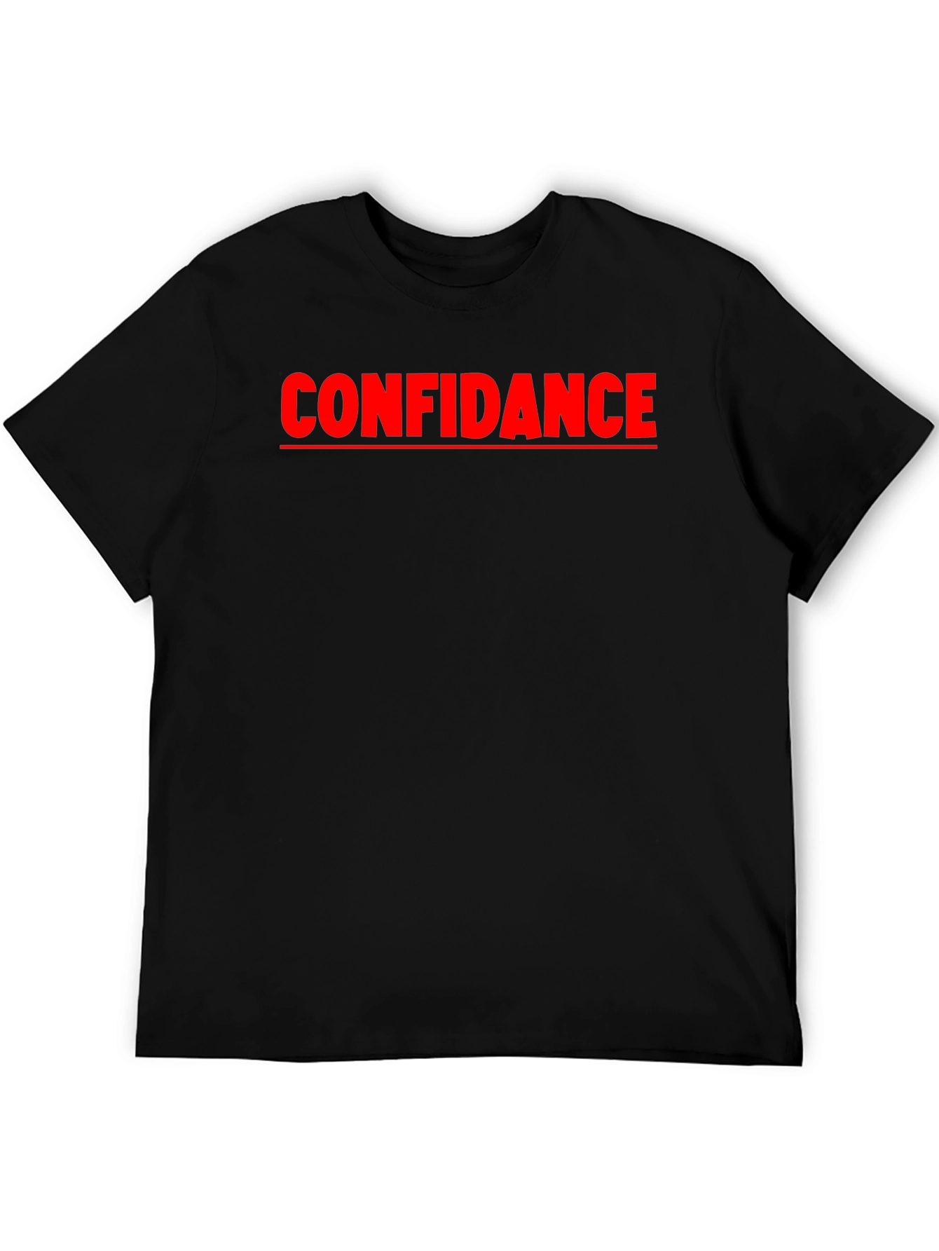 Confidance Black Graphic Tee - Express Yourself!