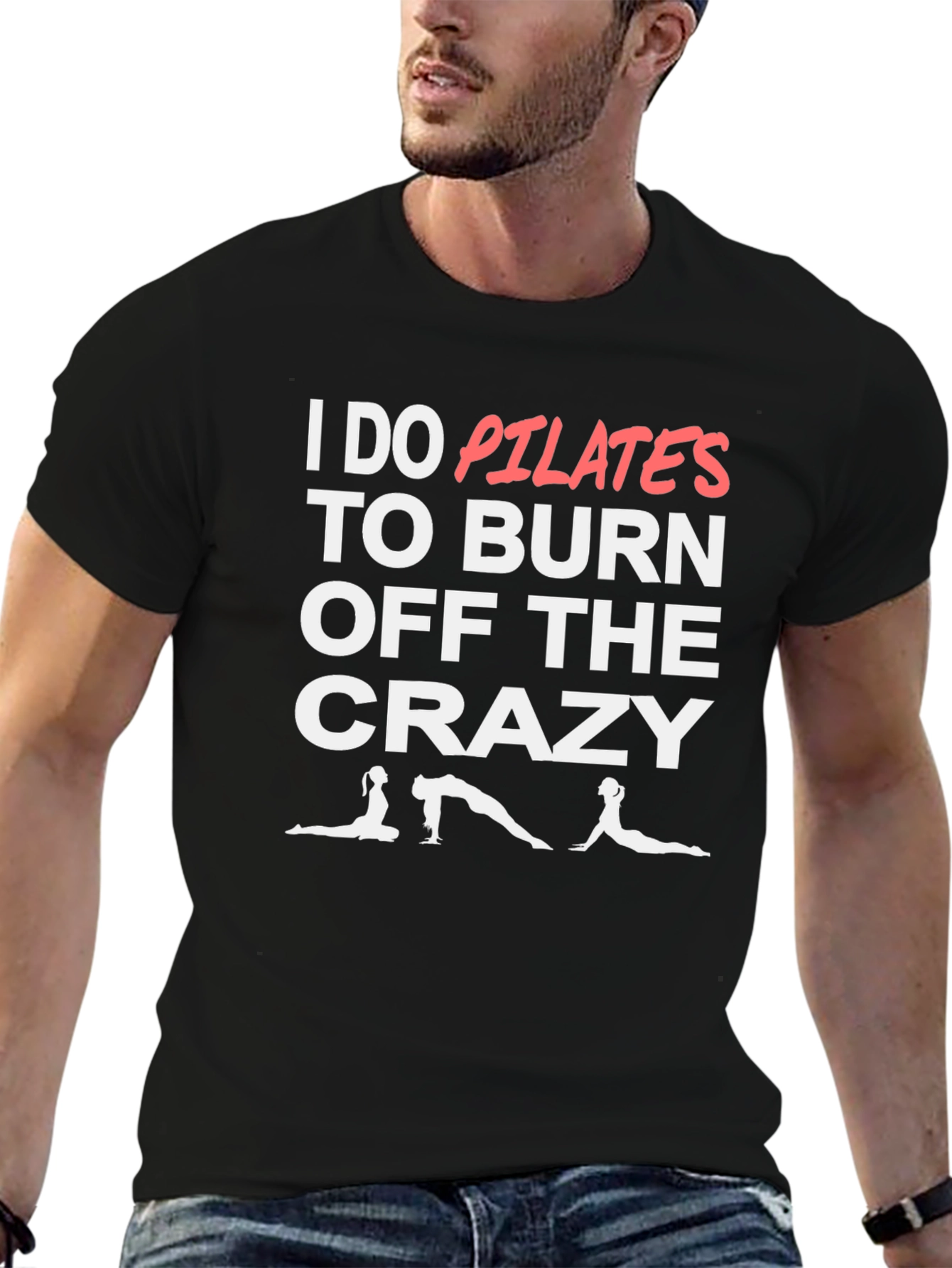 Pilates Burn Crazy T-Shirt - Funny Workout Tee