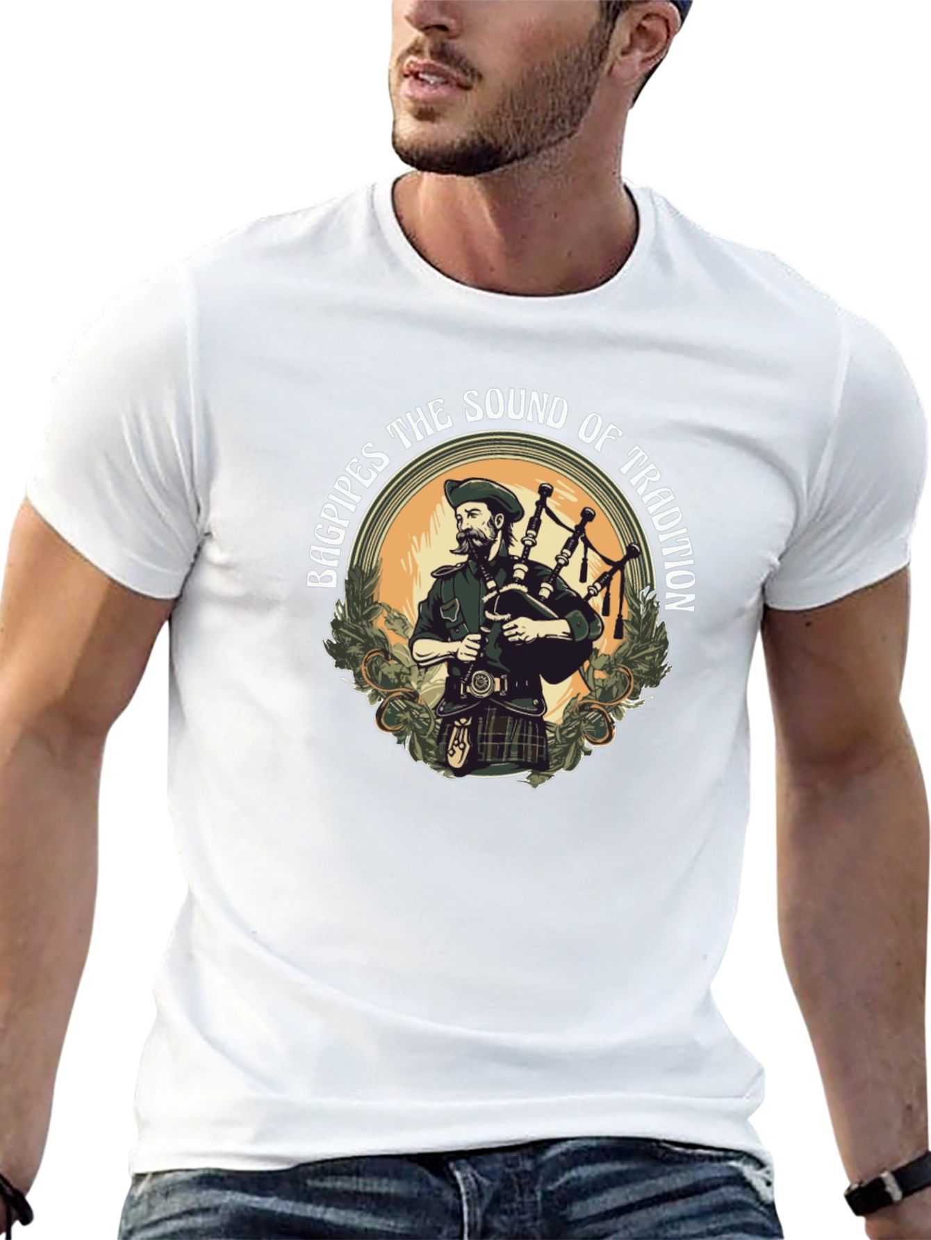Bagpipes Tradition Tee - Sound of Scotland