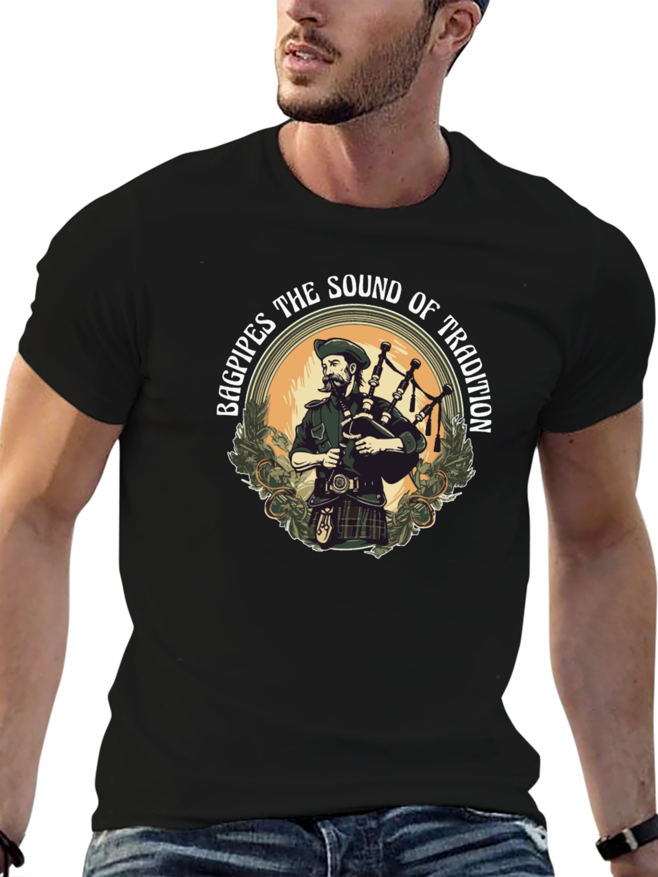 Bagpipes Tradition Tee - Sound of Scotland
