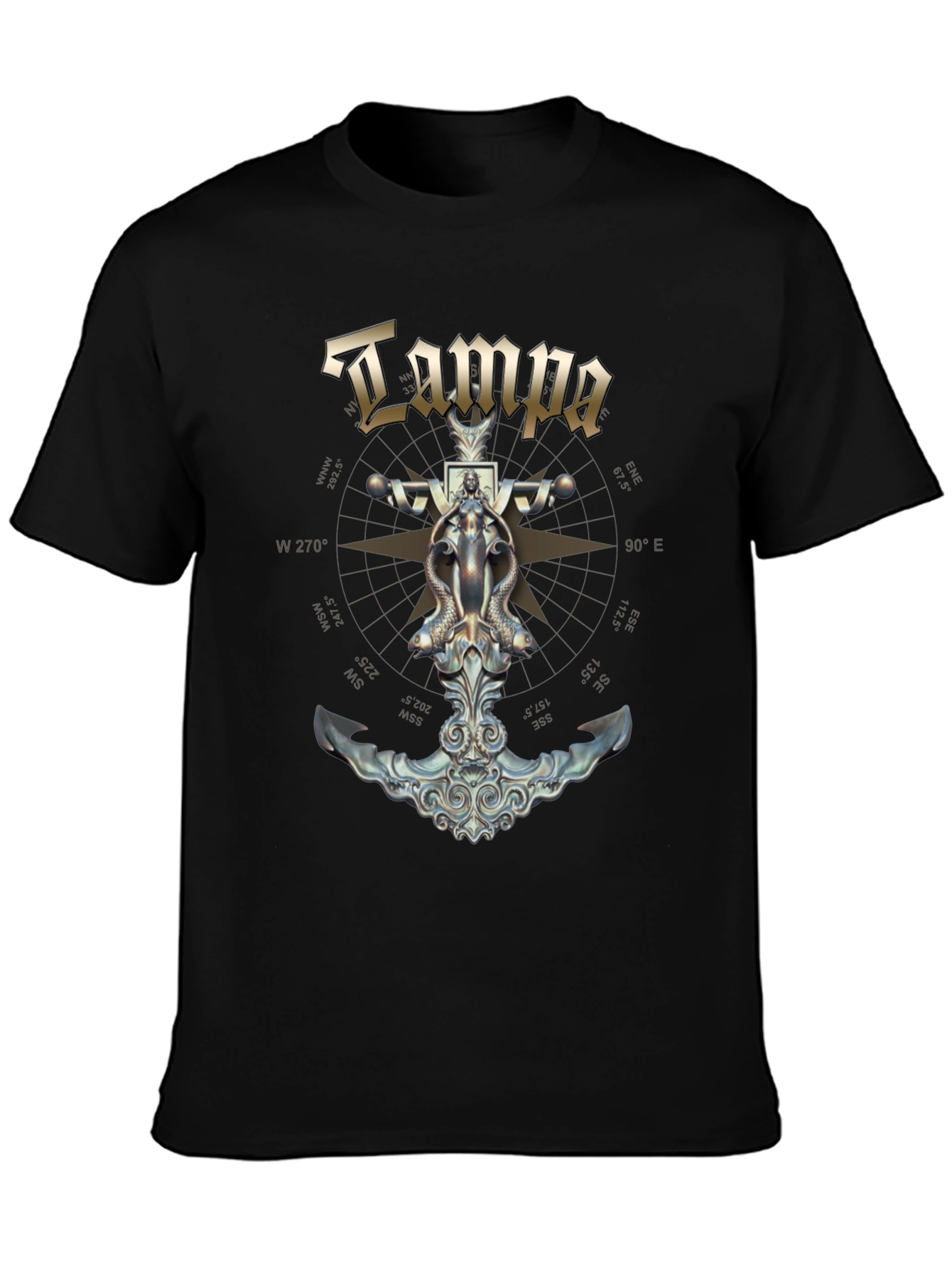 Tampa Nautical Anchor Compass T-Shirt