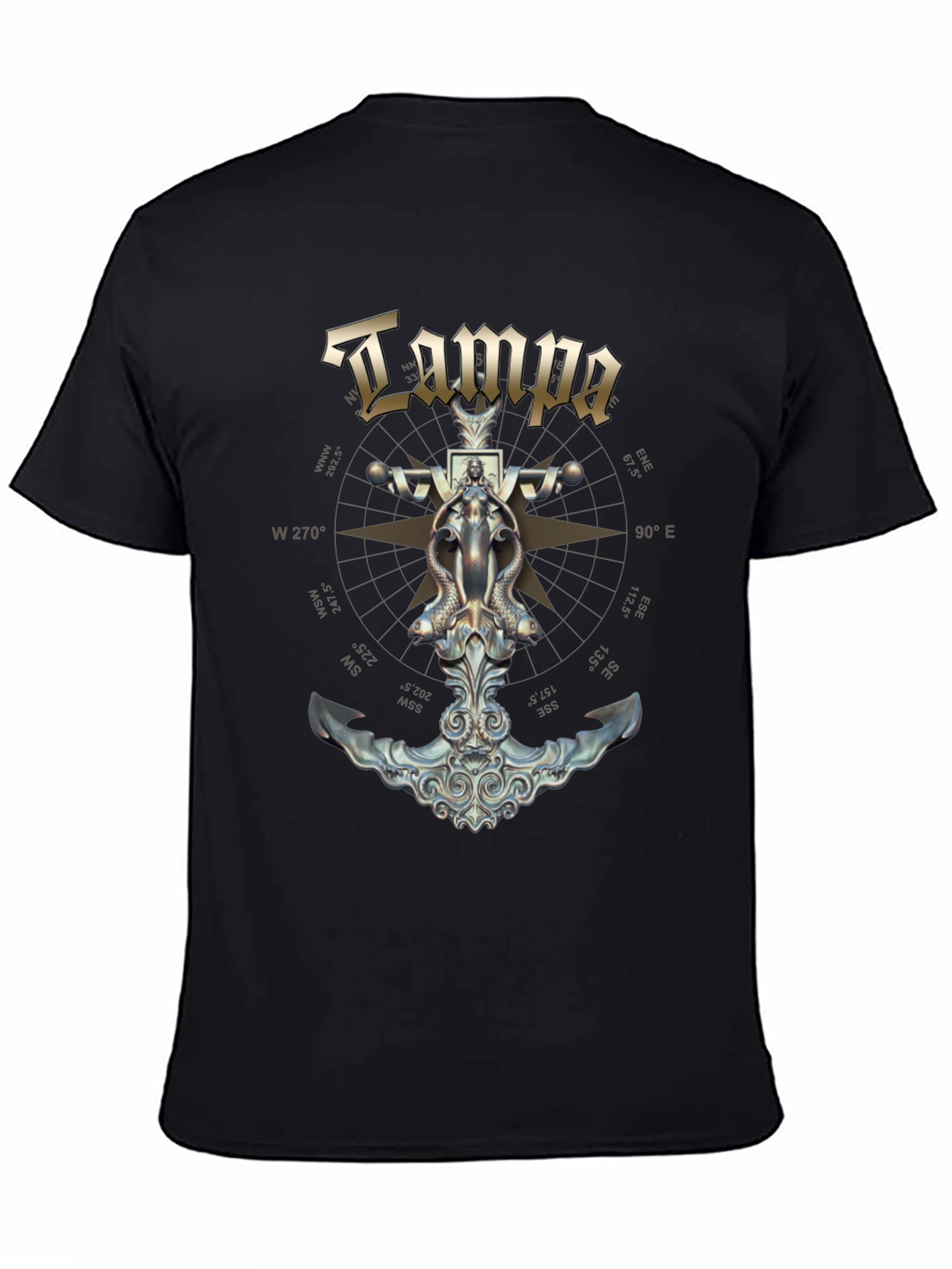 Tampa Nautical Anchor Compass T-Shirt