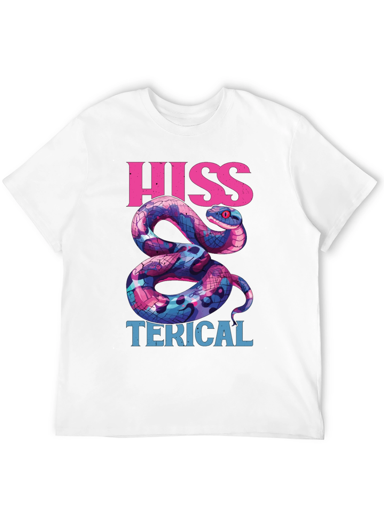 Hiss-terical Snake Graphic Tee - Cool & Funny