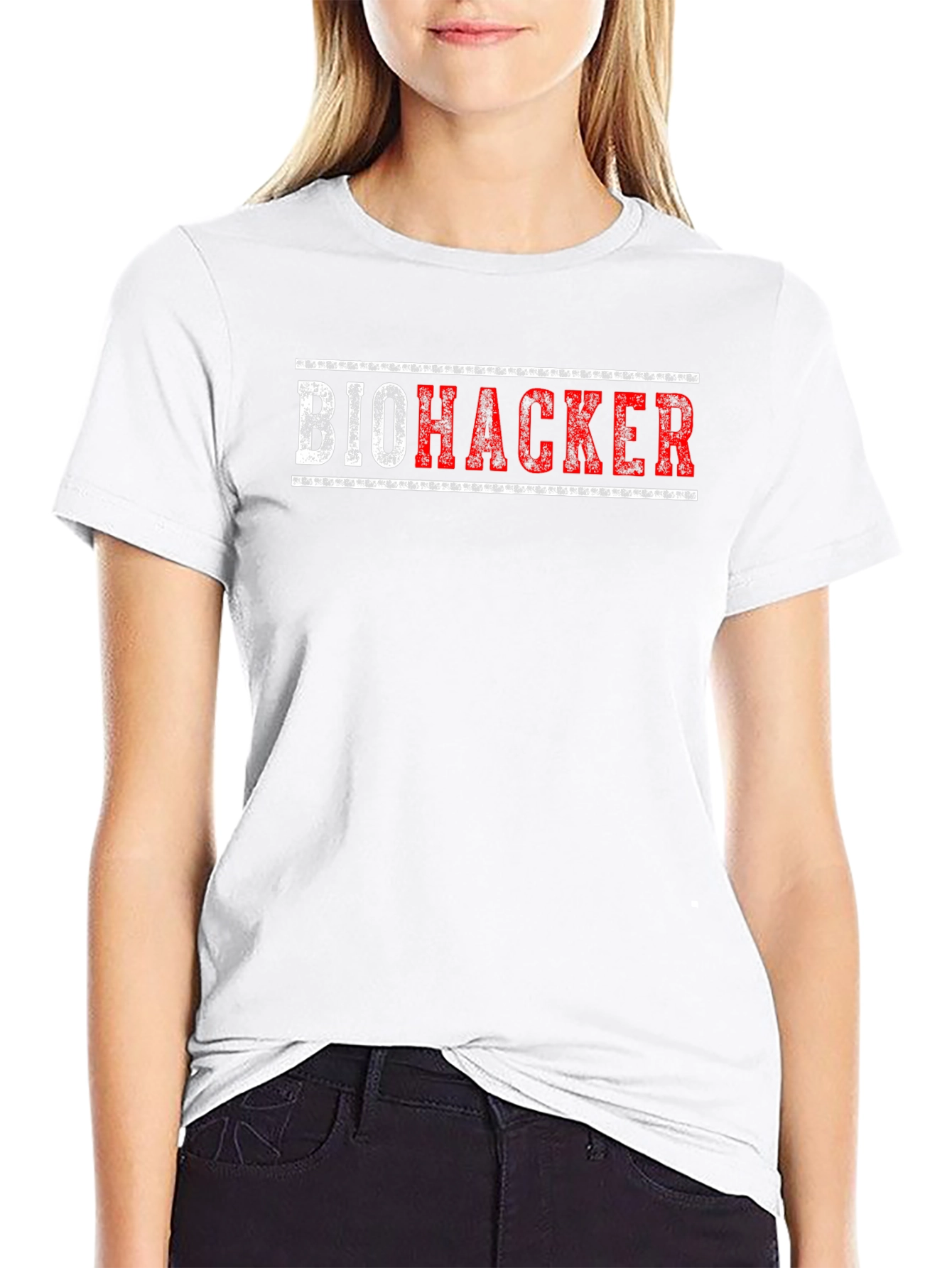 Biohacker Graphic T-Shirt - Black Crew Neck Tee