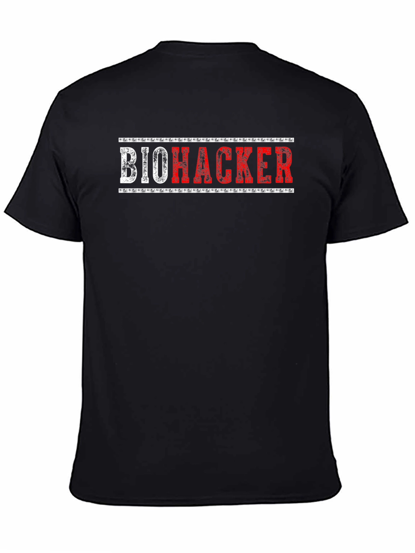 Biohacker Graphic T-Shirt - Black Crew Neck Tee
