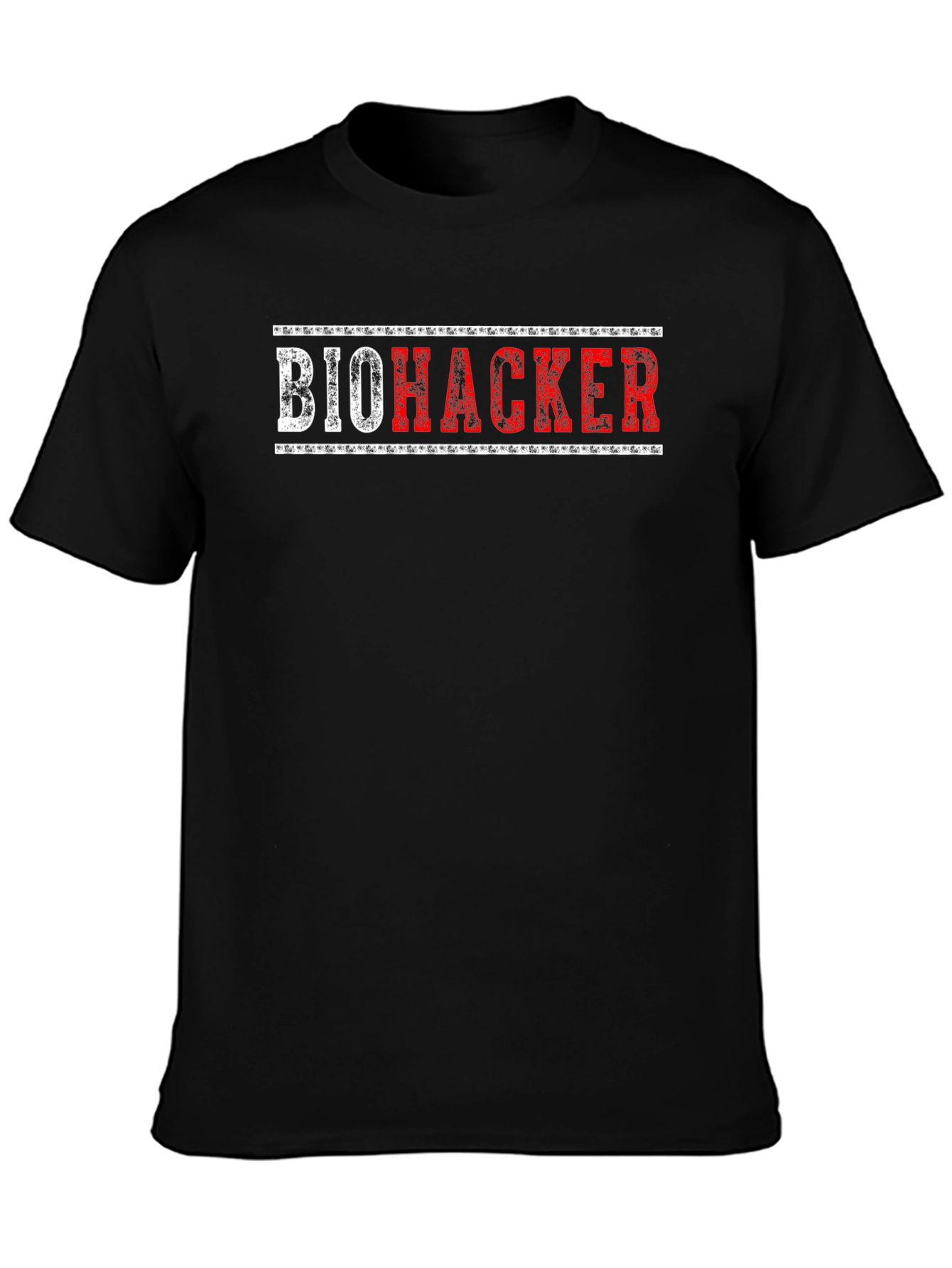 Biohacker Graphic T-Shirt - Black Crew Neck Tee