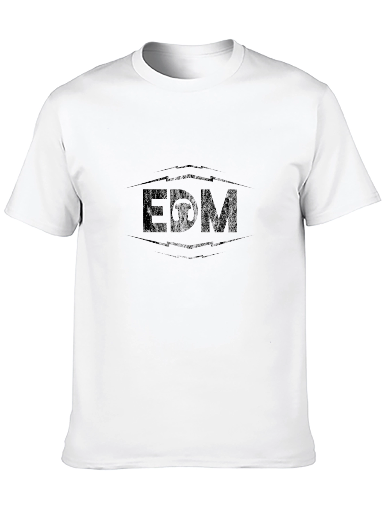 EDM Graphic Tee - Black Cotton T-Shirt
