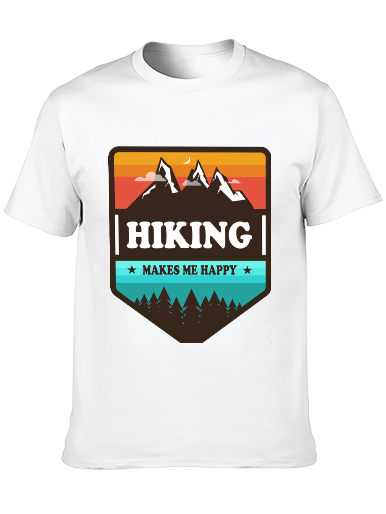 Hiking Makes Me Happy Graphic Tee
