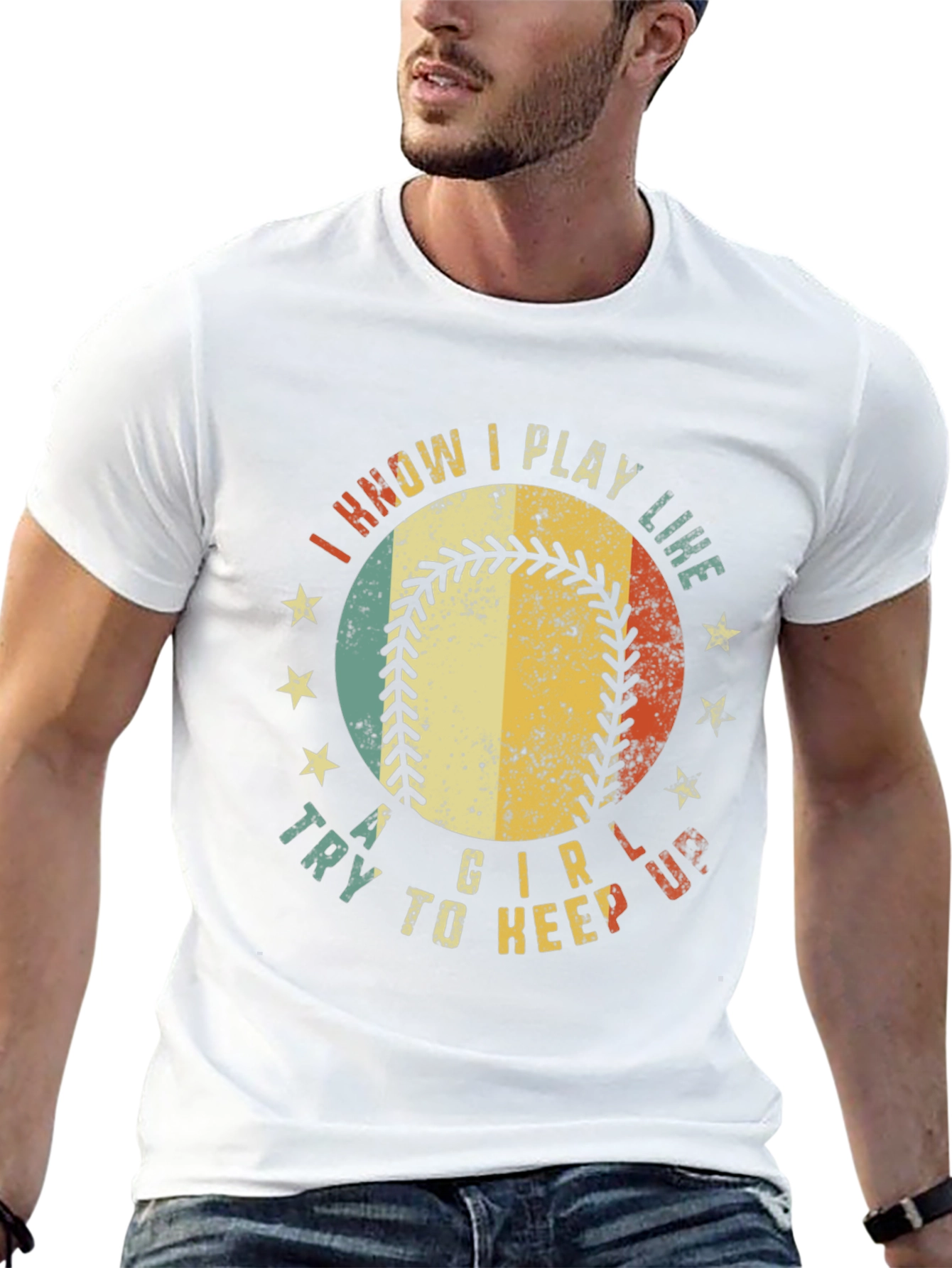 I Know I Play Like A Girl Baseball T-Shirt