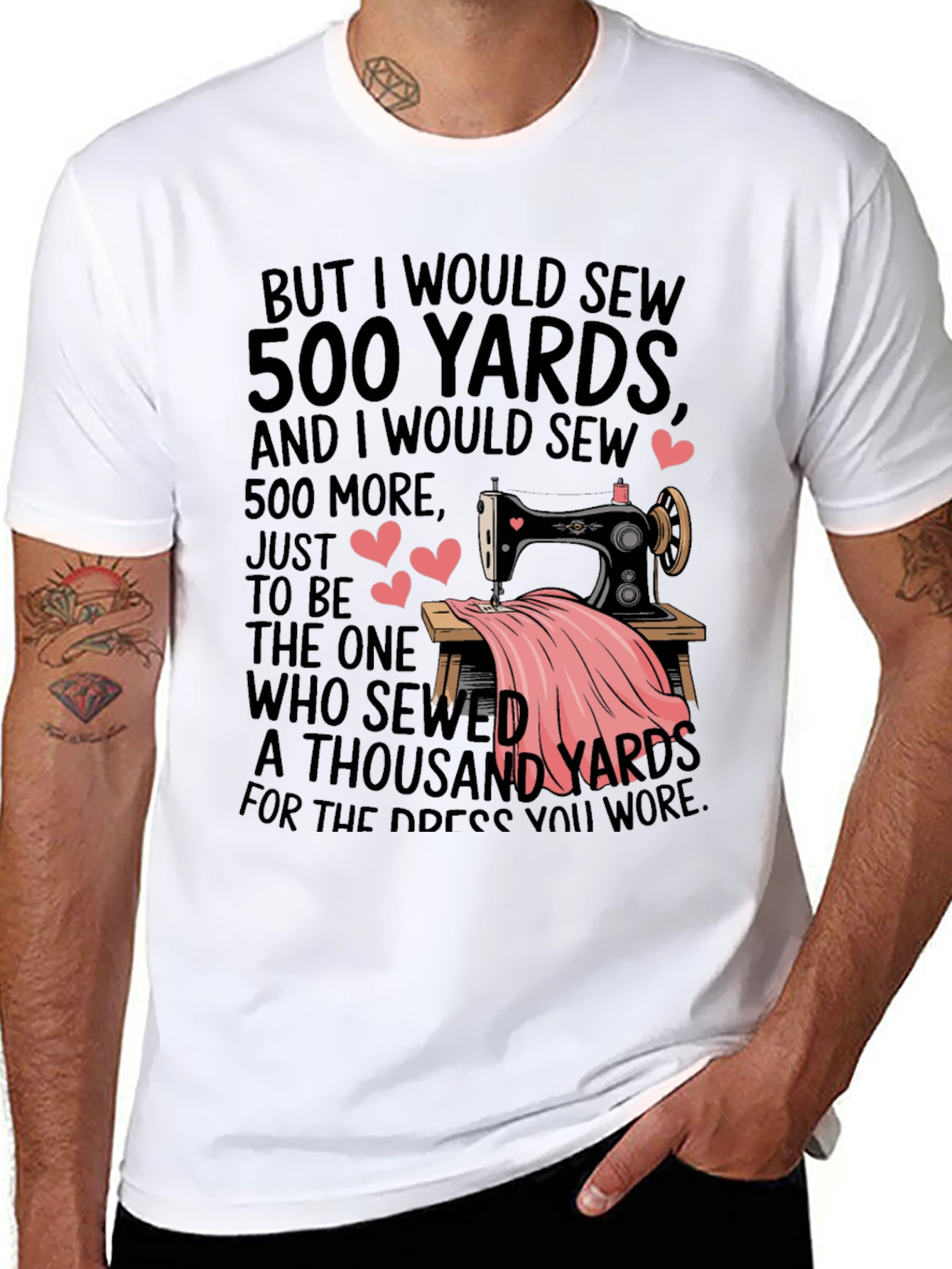 Sewing Lovers T-Shirt - 500 Yards Design