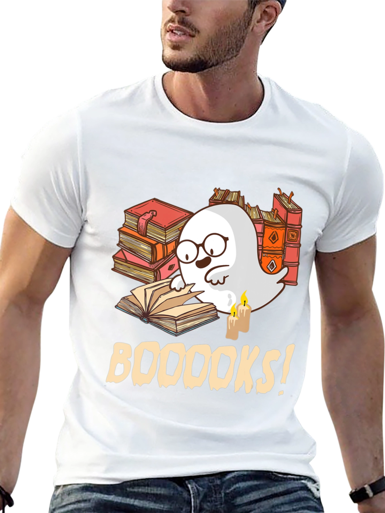 Booooks Ghost Reader T-Shirt