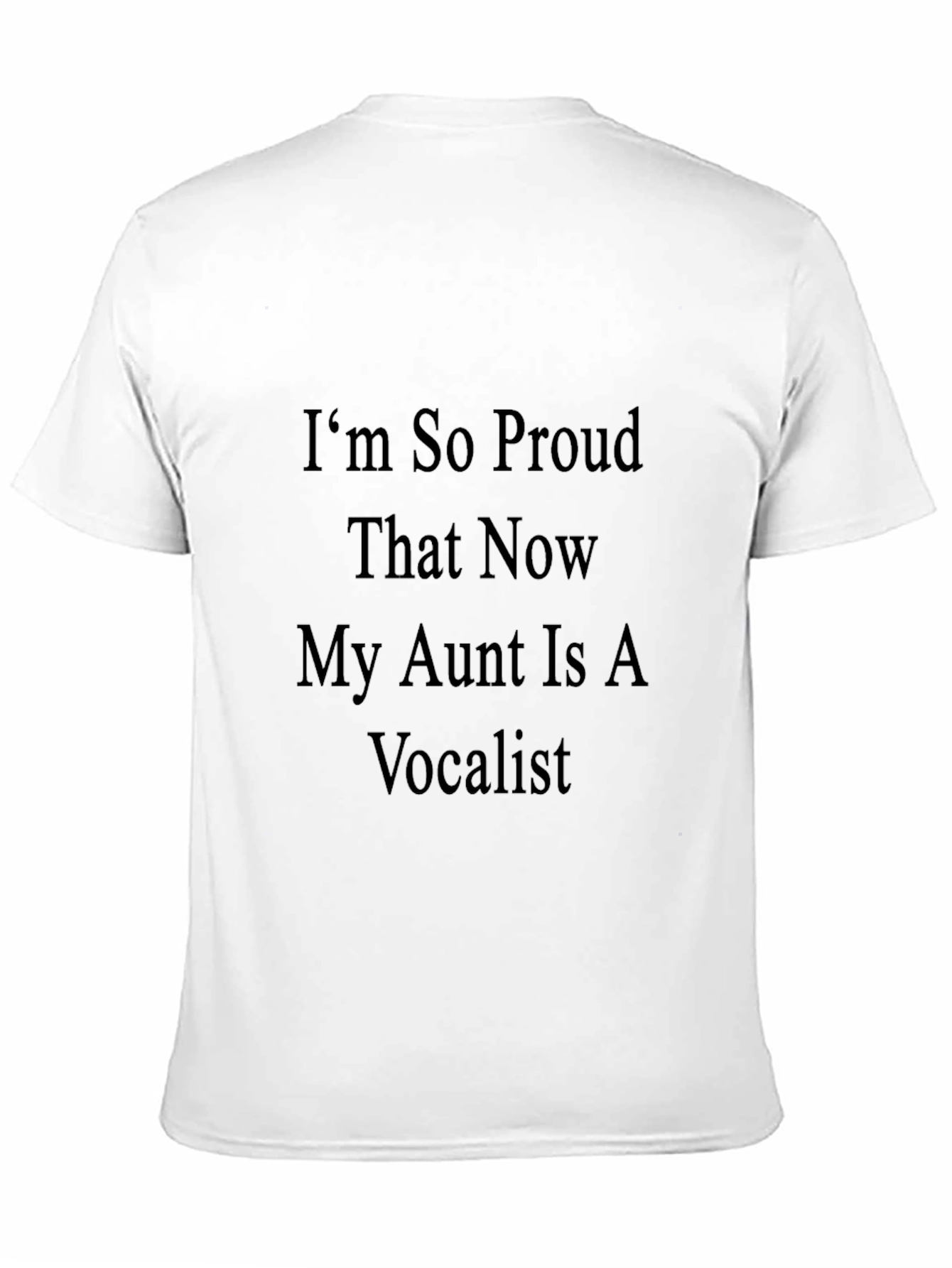 Proud Aunt Vocalist T-Shirt - Black