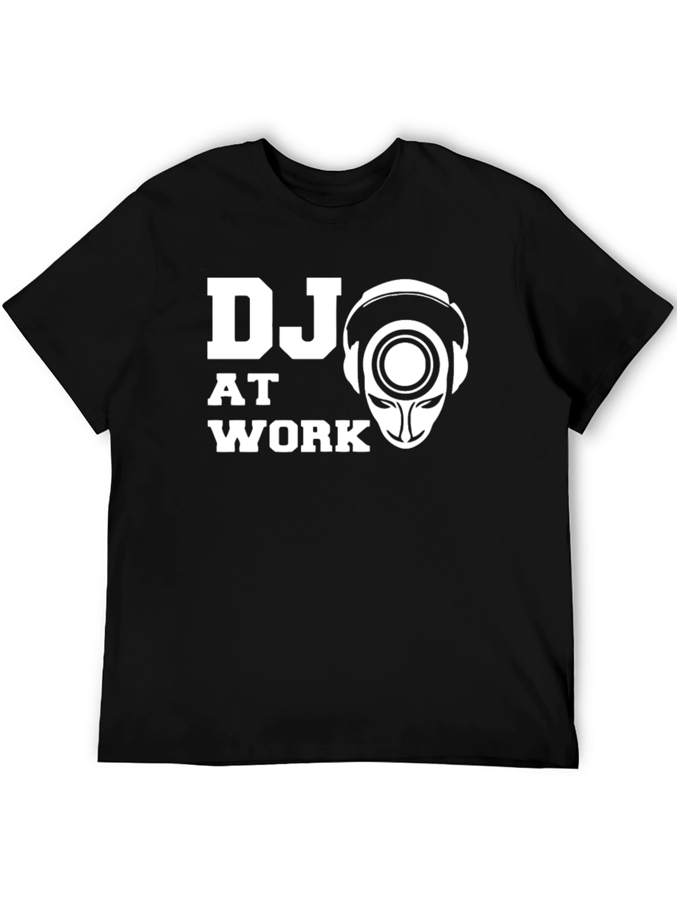DJ at Work Graphic T-Shirt - Black