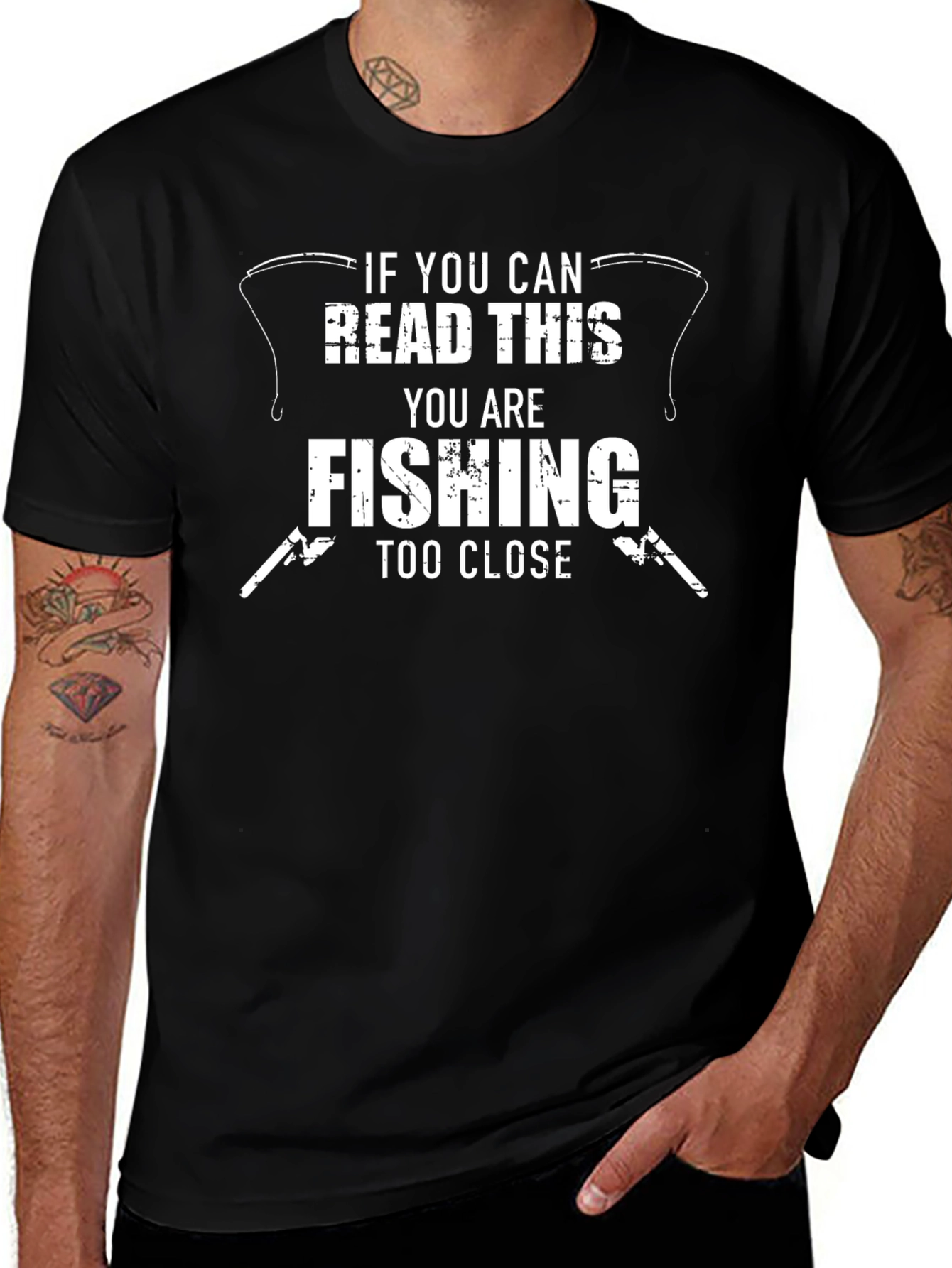 Fishing Too Close T-Shirt - Funny Angler Tee