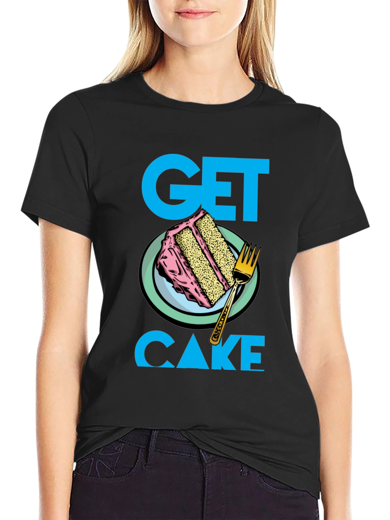 Get Cake T-Shirt - Fun Dessert Graphic Tee