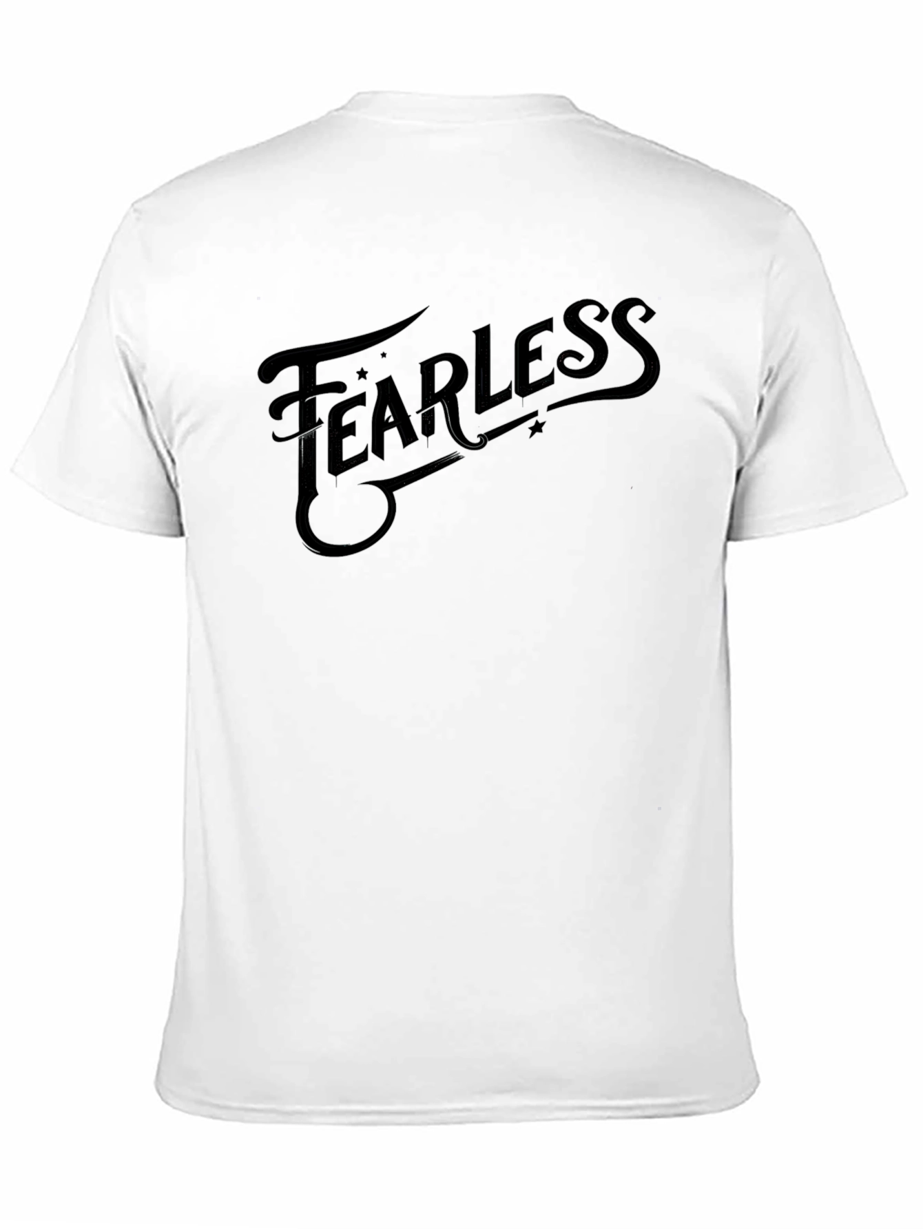 Fearless Black Graphic Tee - Stylish & Bold