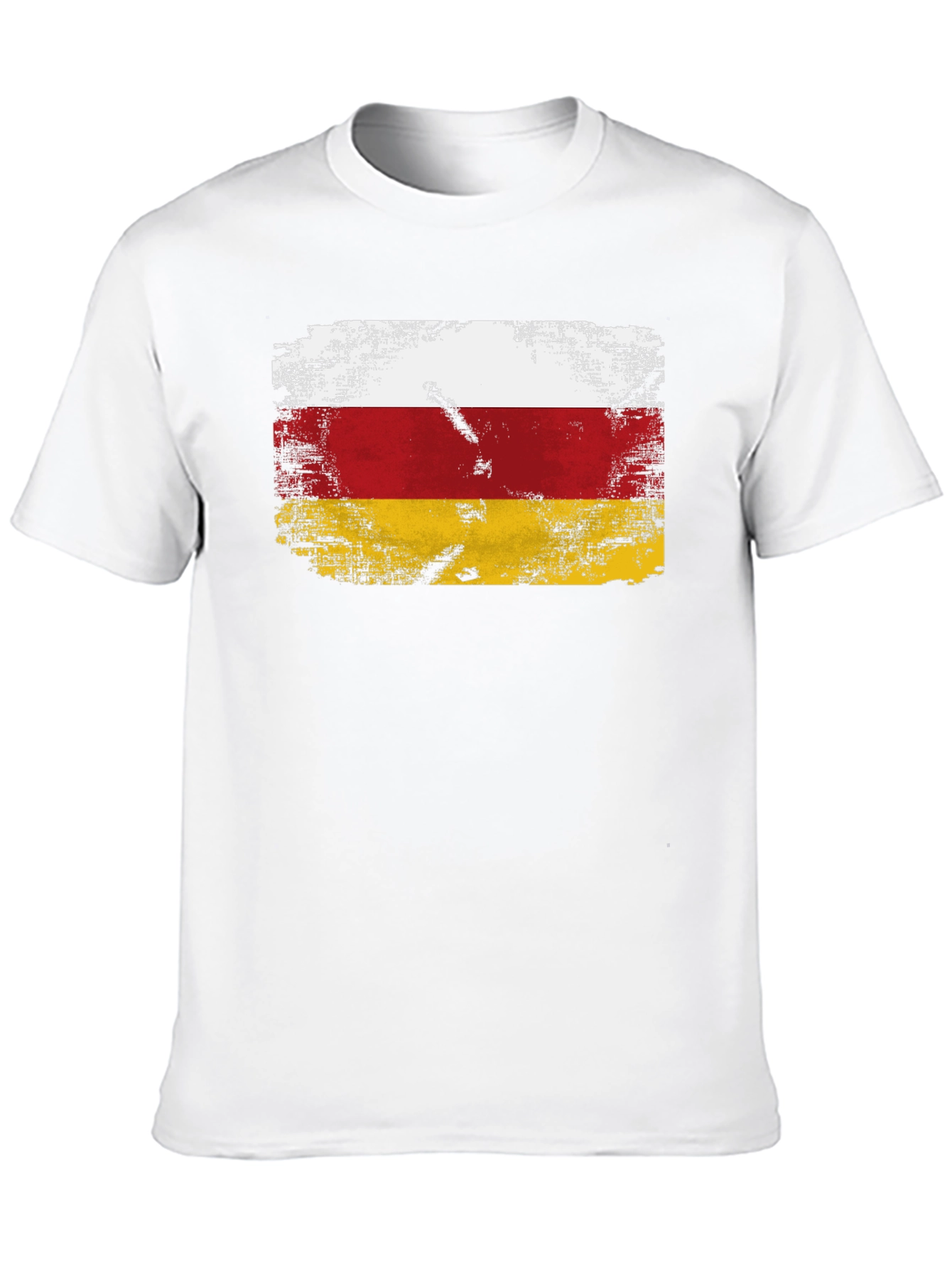 Ossetia Flag T-Shirt - Distressed Design