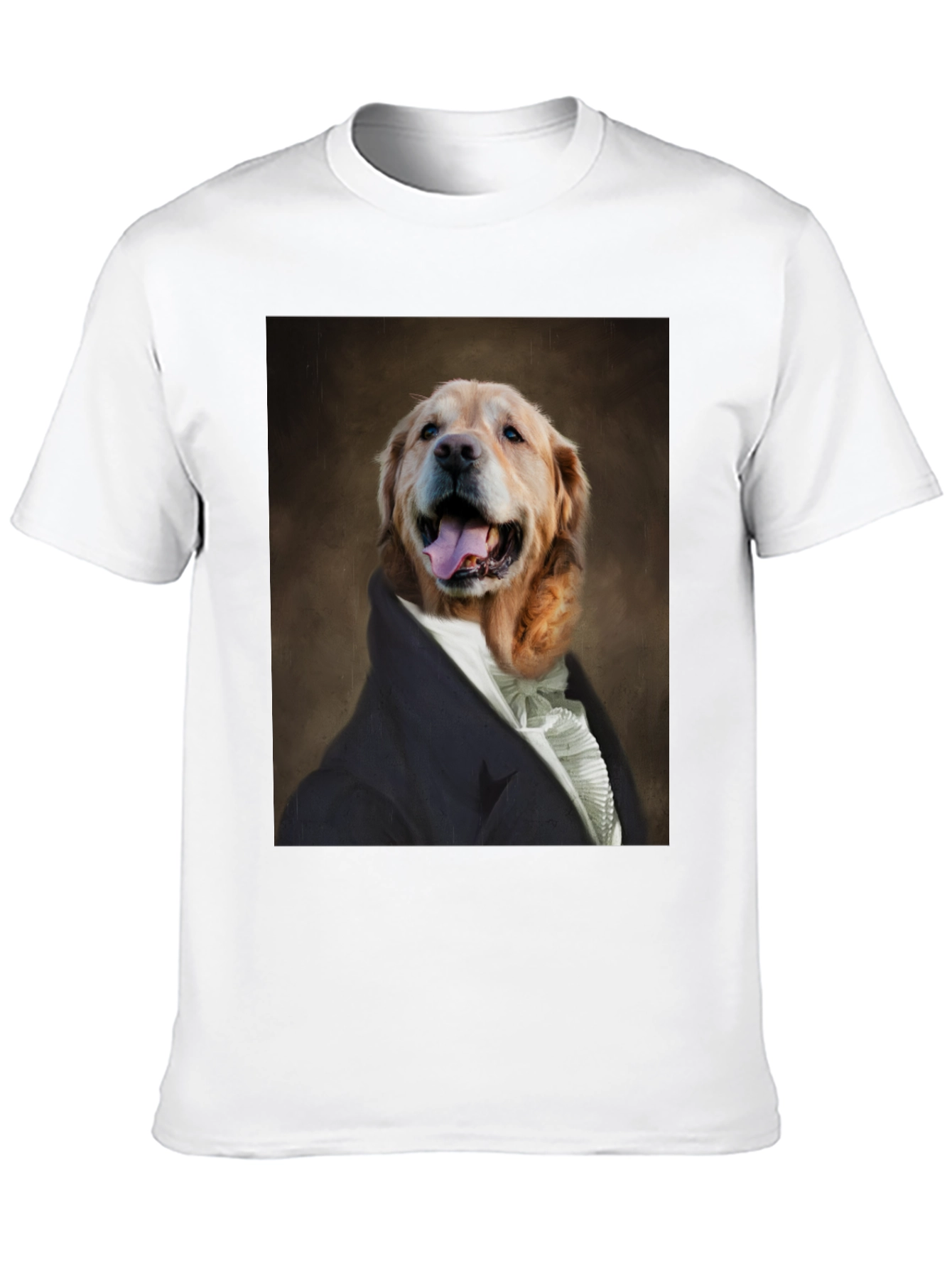 Dog Portrait T-Shirt - Canine Royalty Black Tee