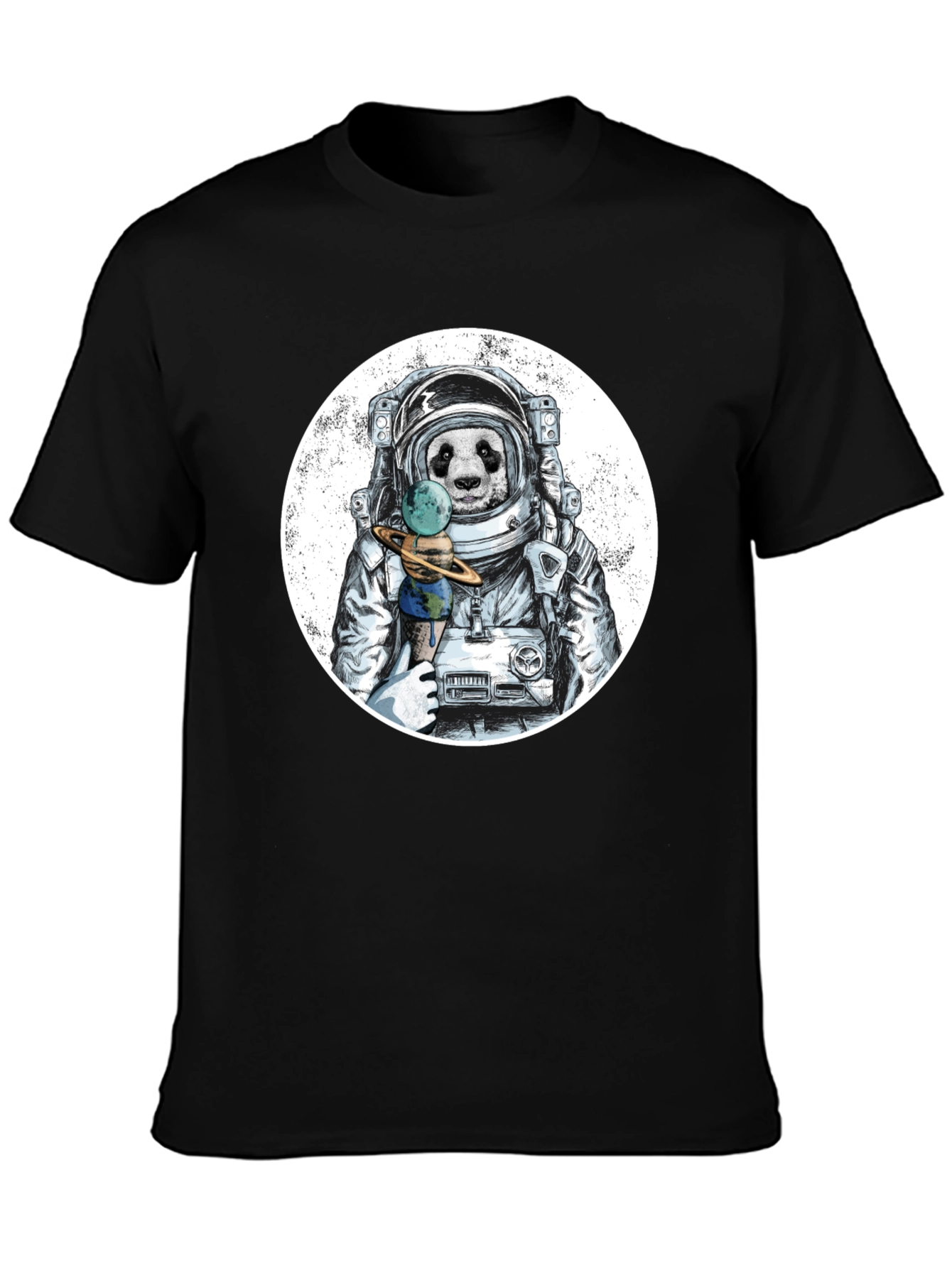 Astronaut Panda Graphic T-Shirt - Unique Design