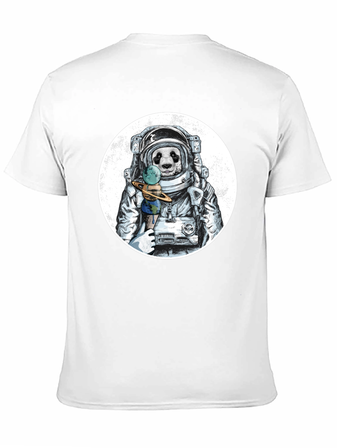 Astronaut Panda Graphic T-Shirt - Unique Design