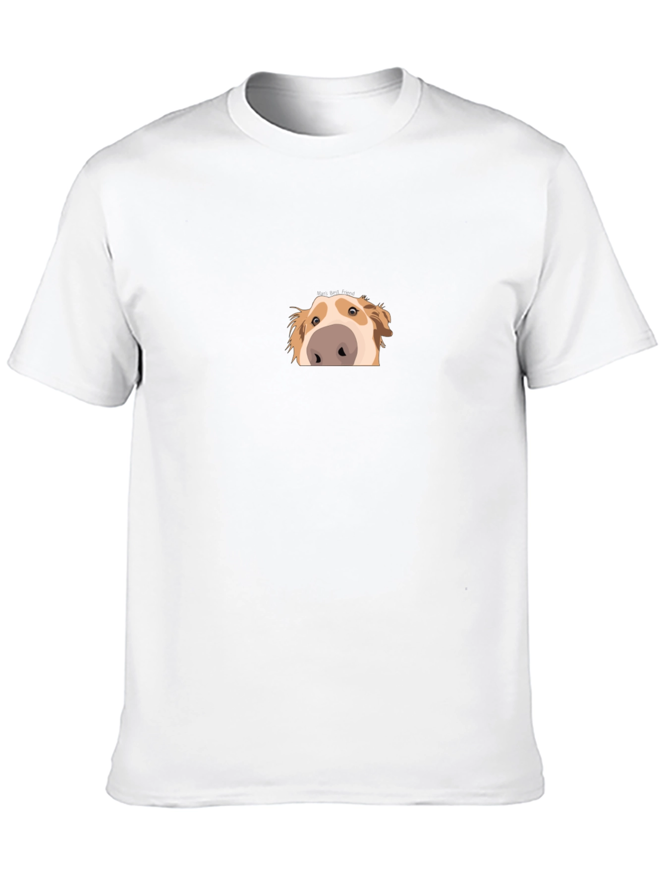 Peek-a-Boo Dog Graphic Black Tee