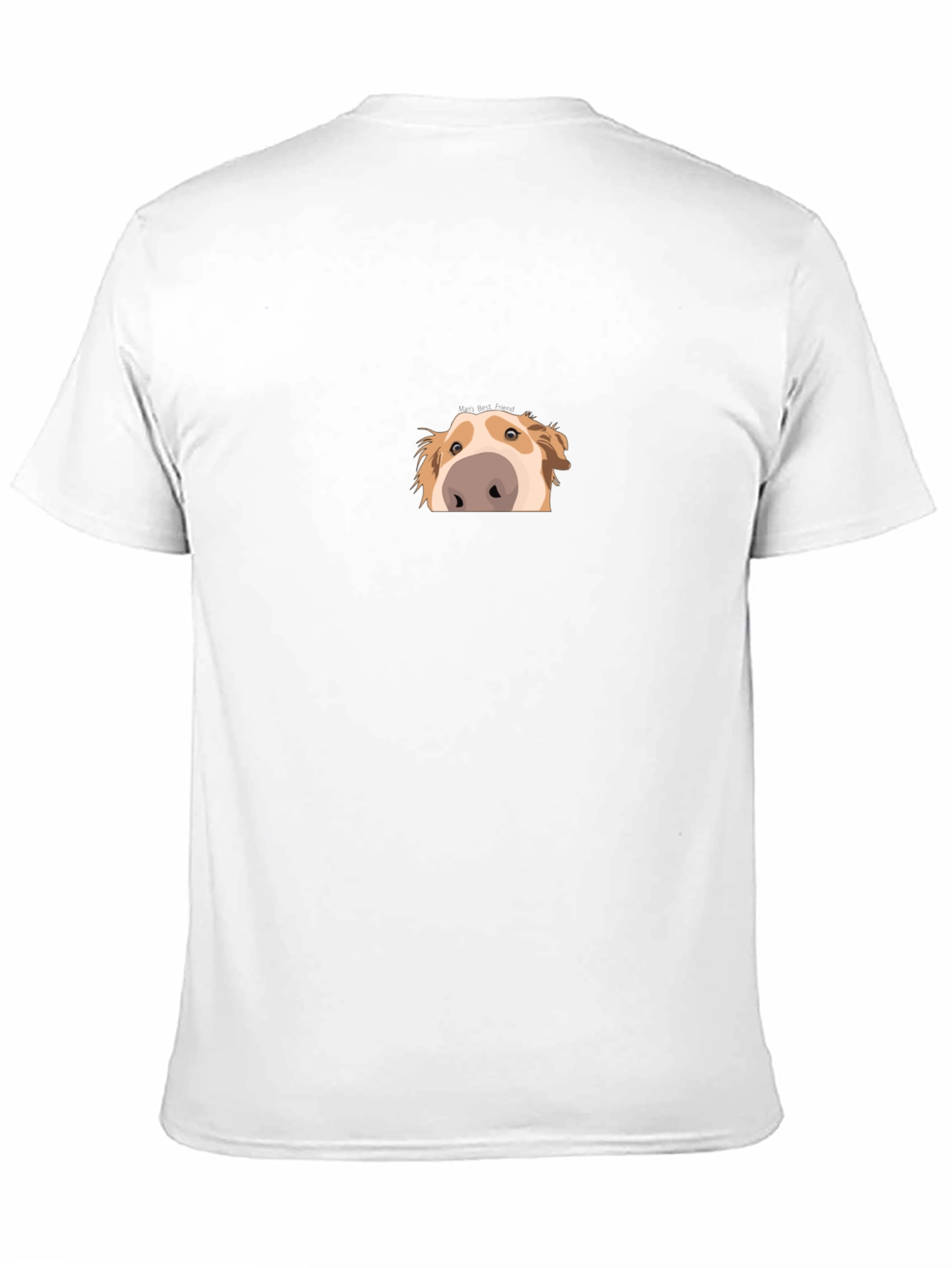 Peek-a-Boo Dog Graphic Black Tee