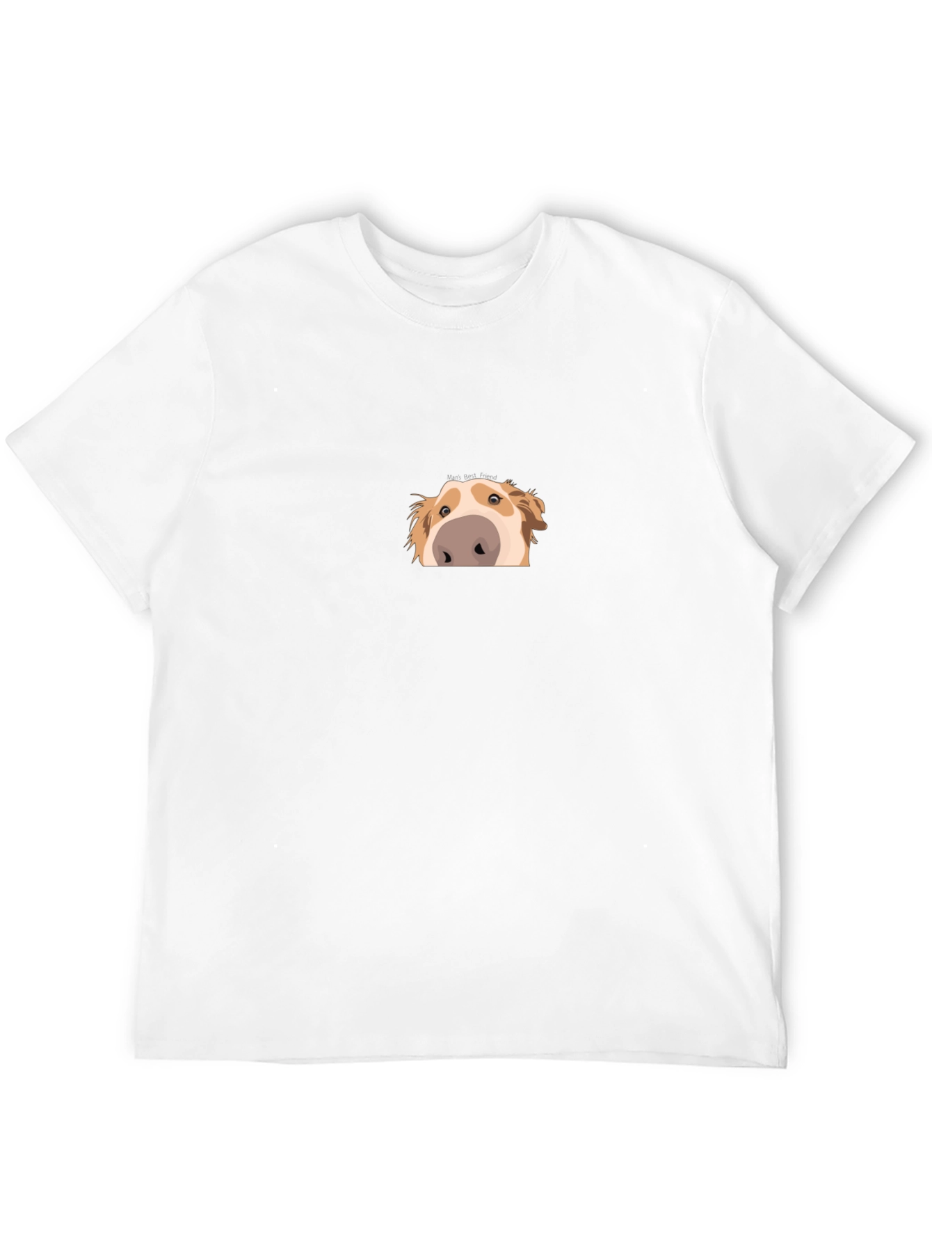 Peek-a-Boo Dog Graphic Black Tee