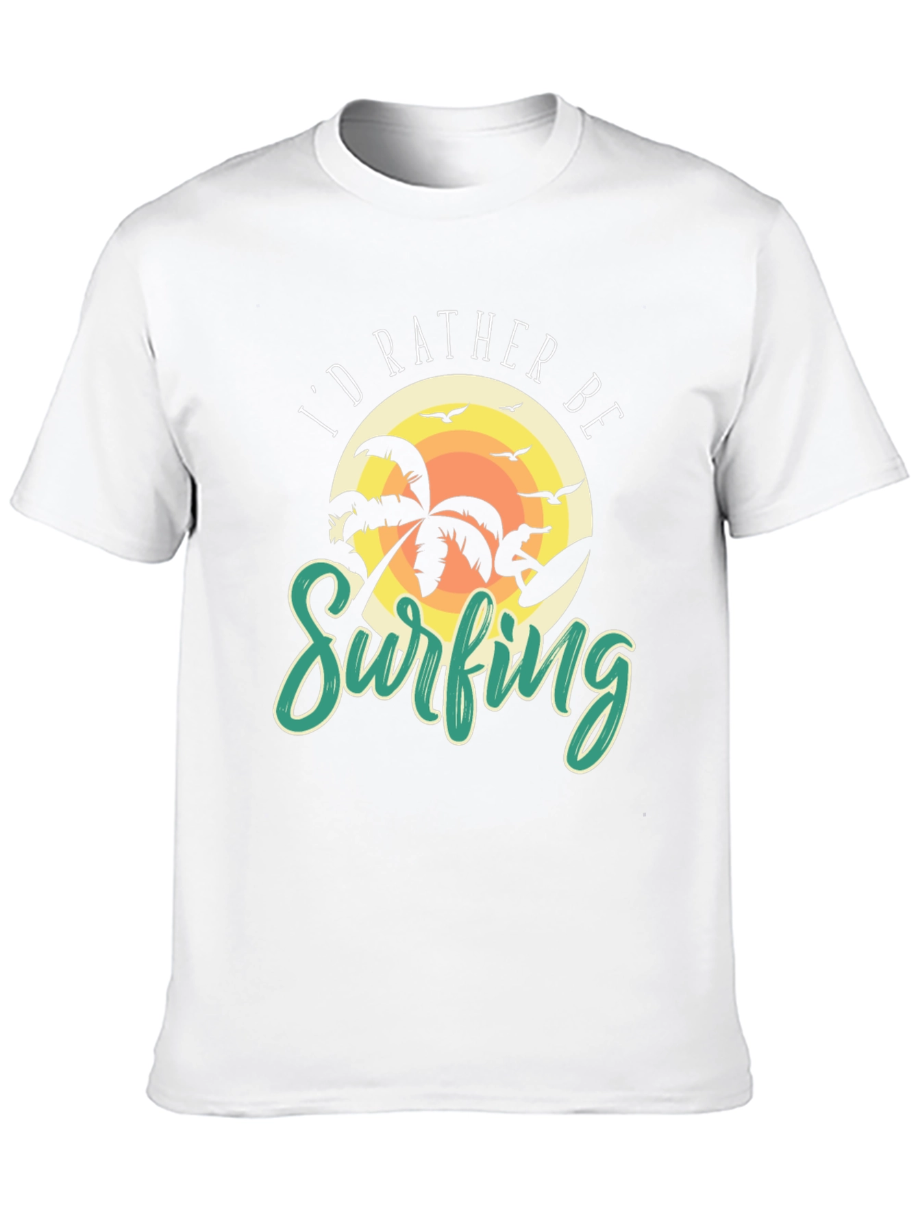 Id Rather Be Surfing Graphic Tee