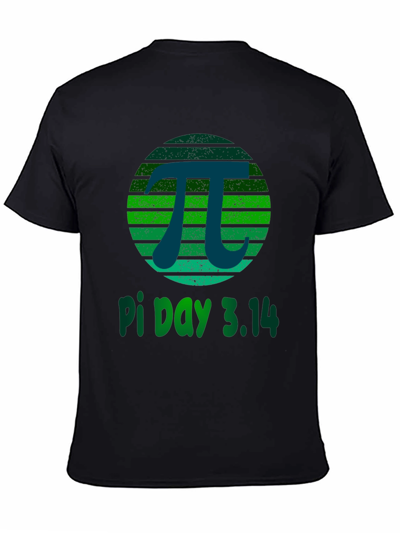 Pi Day 3.14 T-Shirt - Green Grunge Design