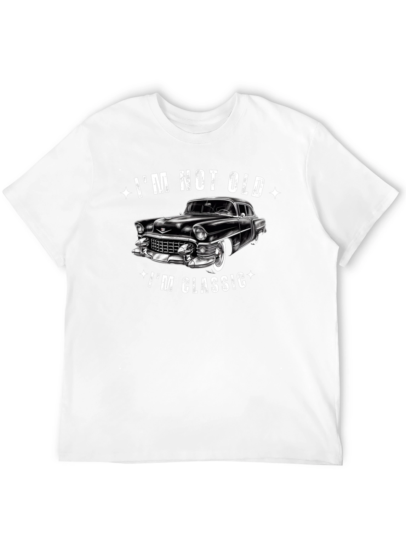 Im Not Old Im Classic Car Graphic Black T-Shirt