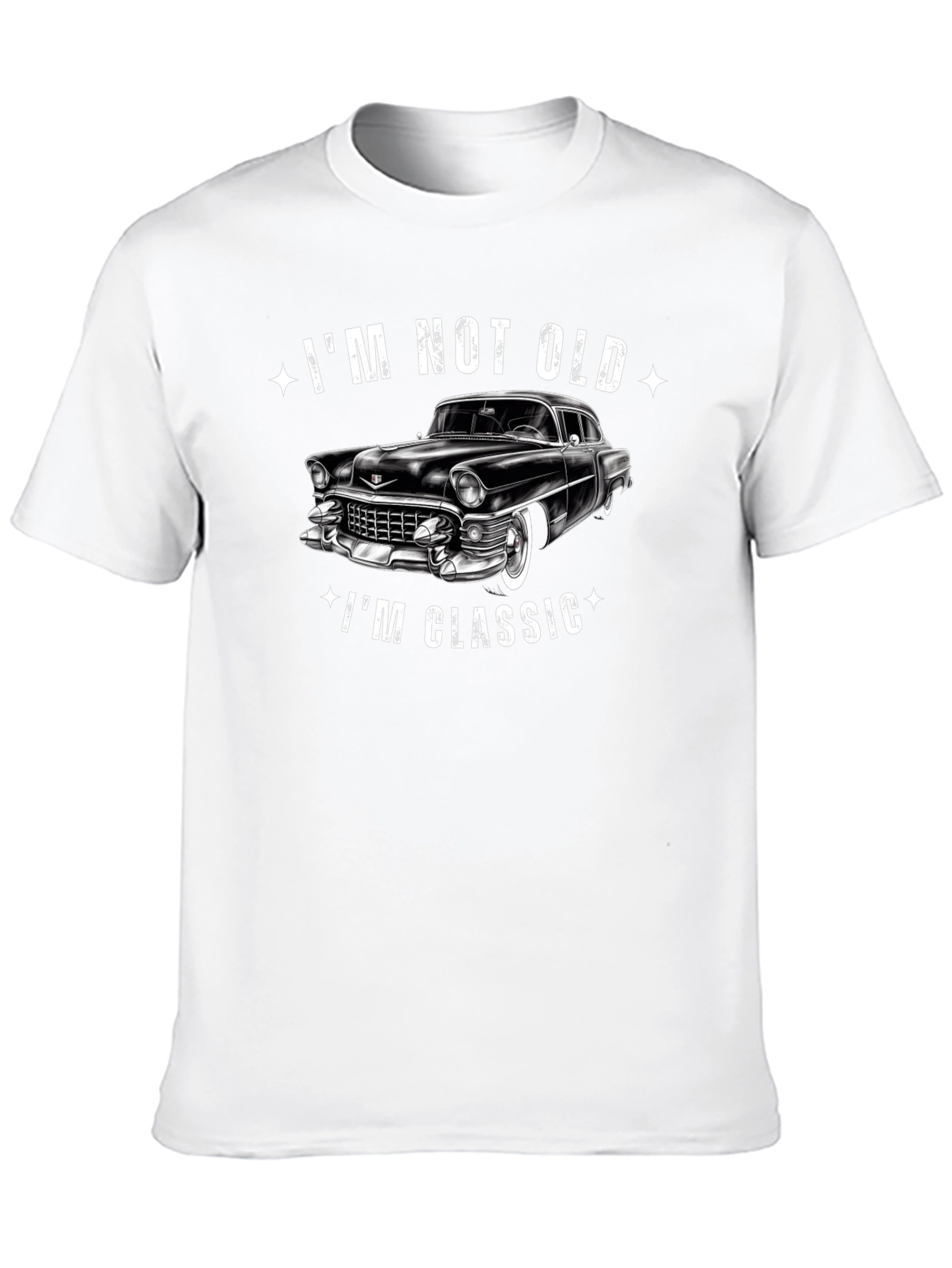 Im Not Old Im Classic Car Graphic Black T-Shirt