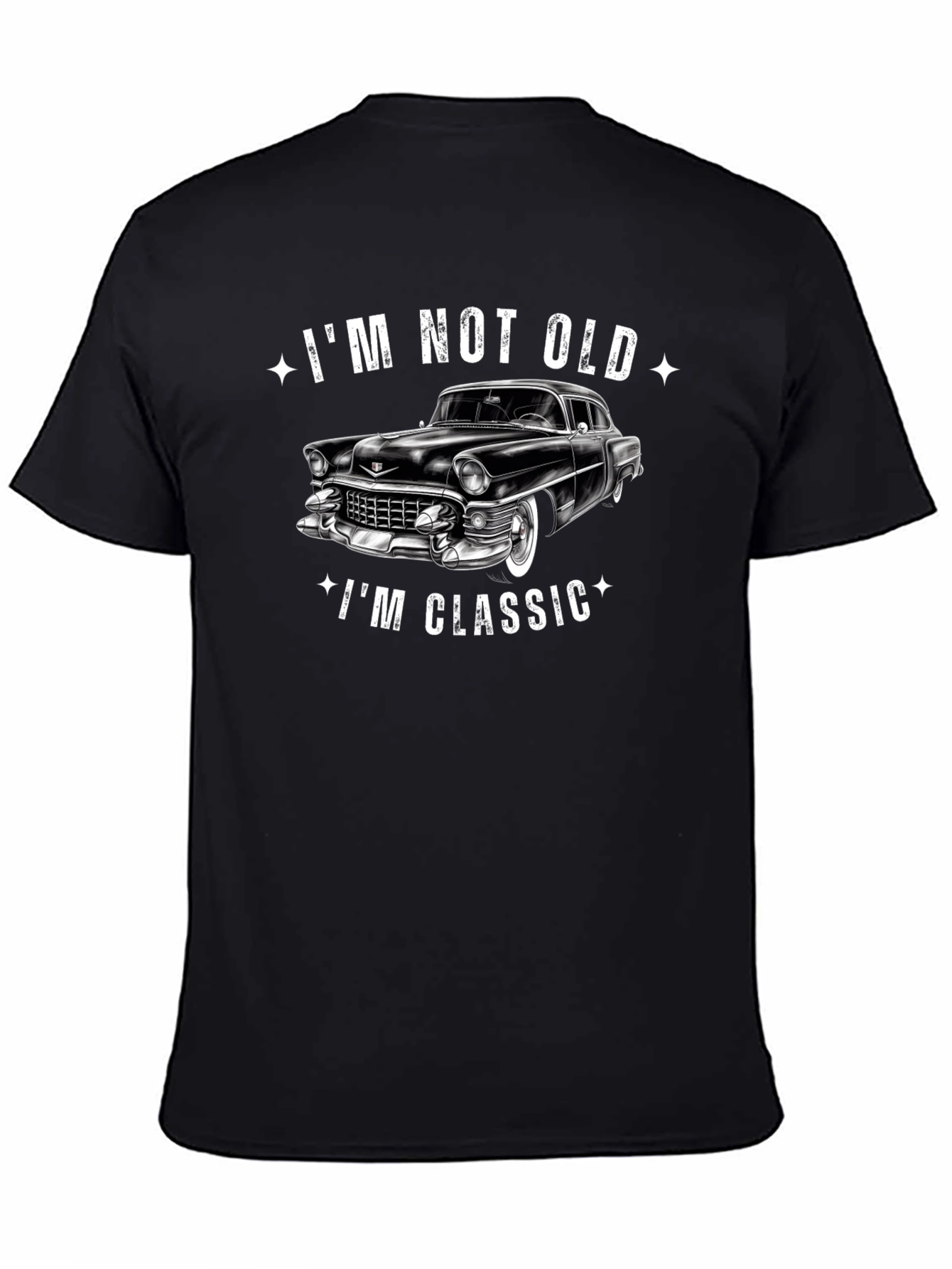 Im Not Old Im Classic Car Graphic Black T-Shirt