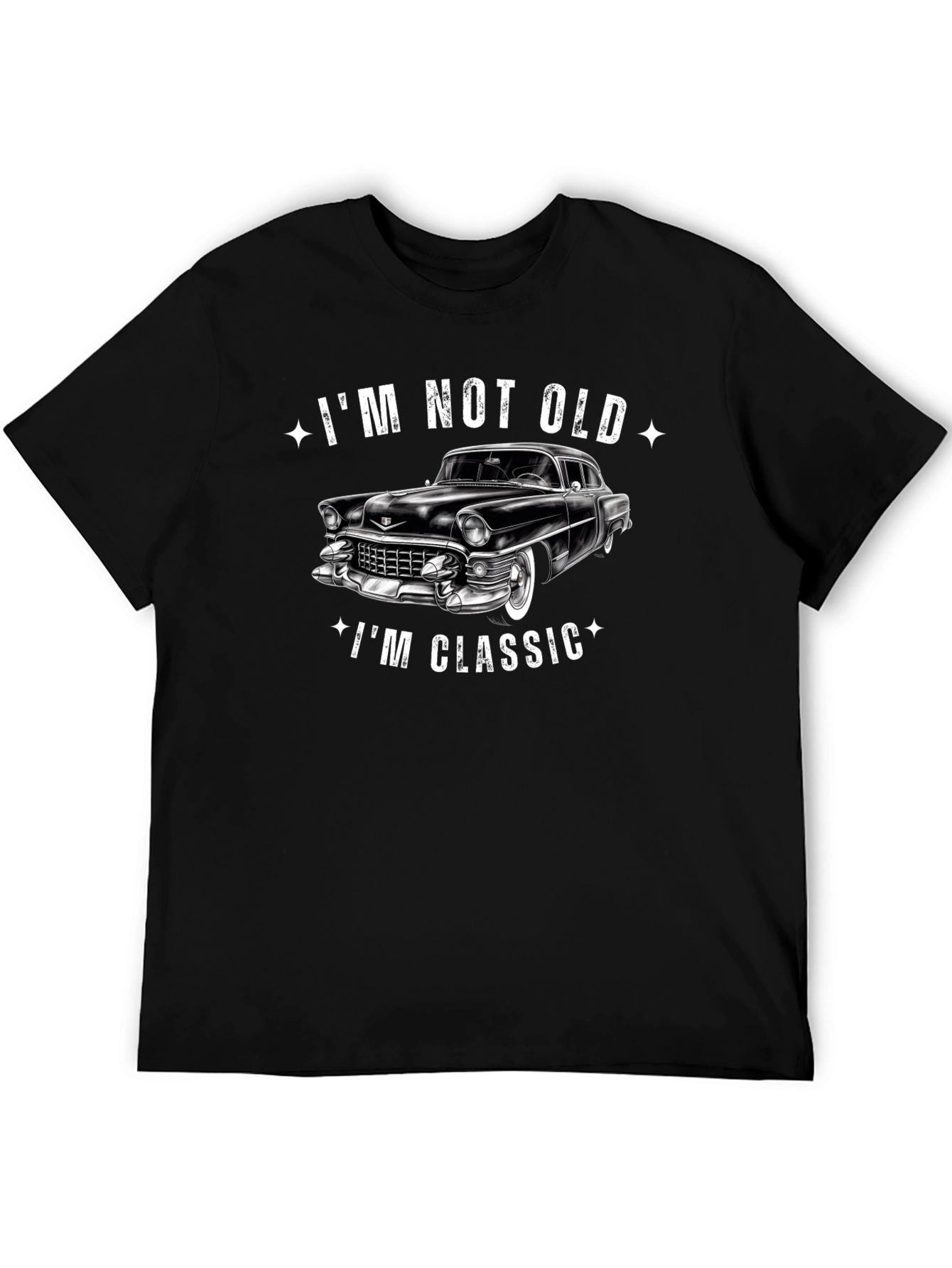 Im Not Old Im Classic Car Graphic Black T-Shirt